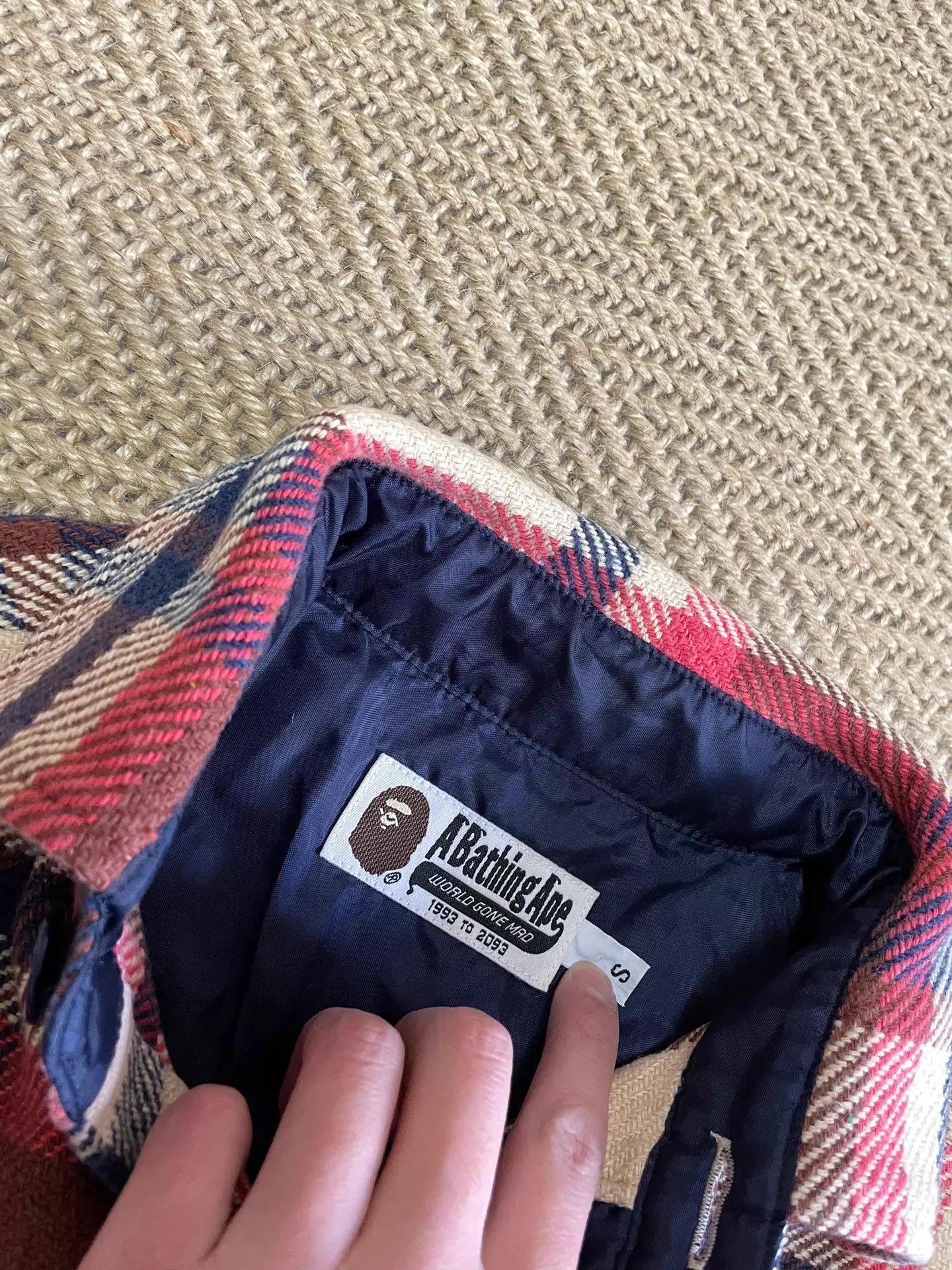 Bape BAPE Ape Head Patch Kimura Check Shirt Size S New Size US S / EU 44-46 / 1 - 6 Thumbnail