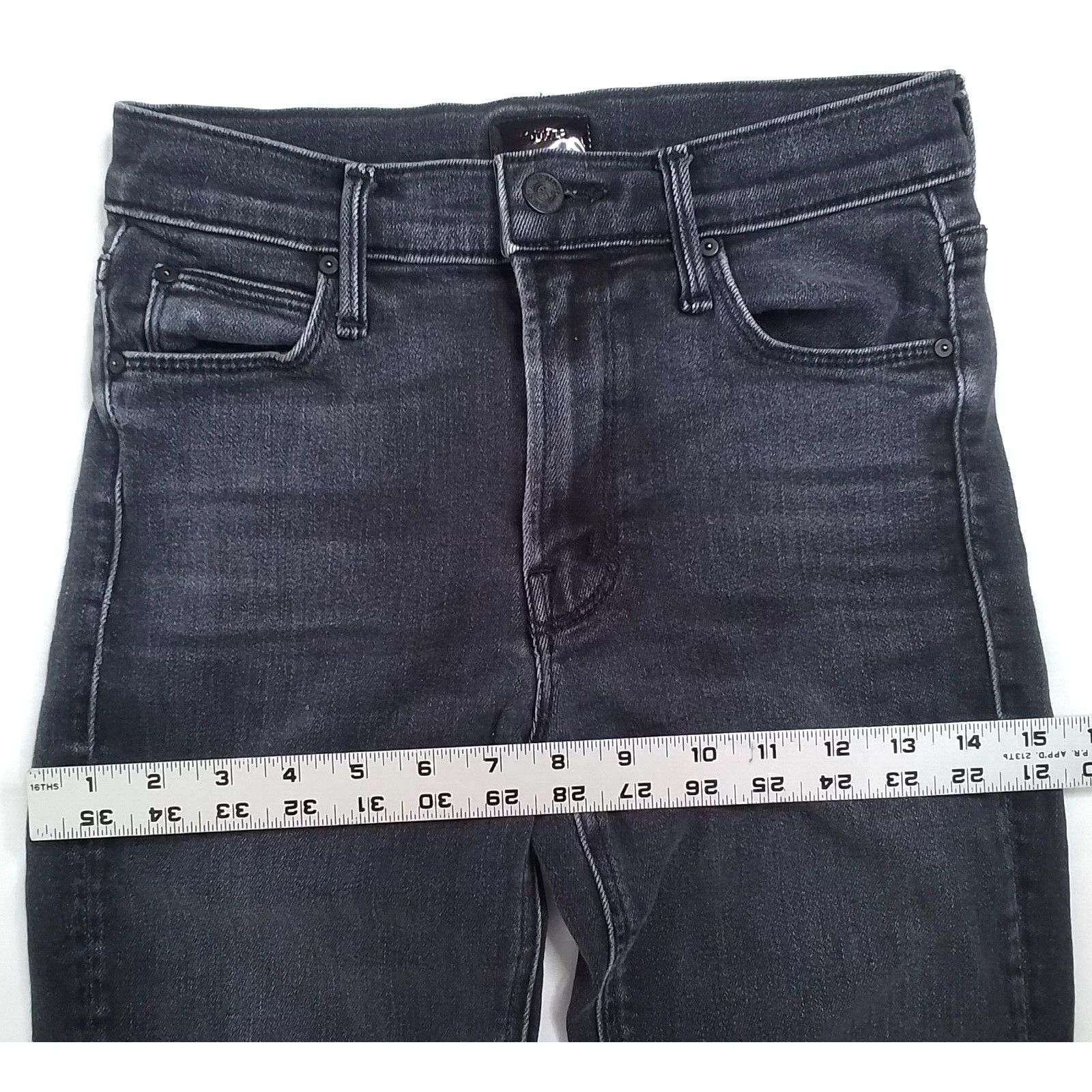MOTHER Mother Denim Women's 26 The Midrise Dazzler Jean Black Size 26" / US 2 / IT 38 - 13 Thumbnail