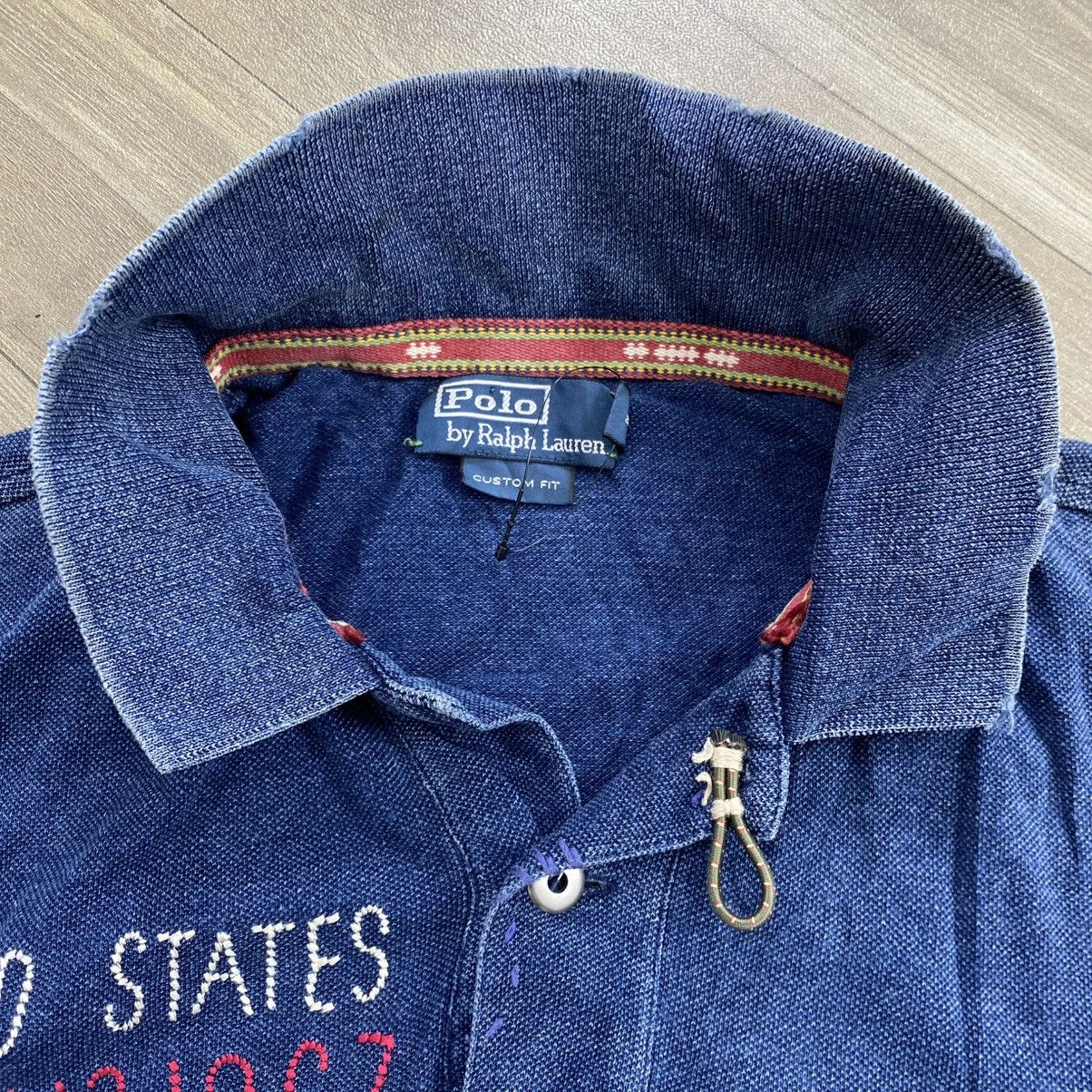 Polo Ralph Lauren Rare Polo Ralph Lauren U.S.N.C Dragon Embroidered Polo Shirt Size US XL / EU 56 / 4 - 5 Thumbnail