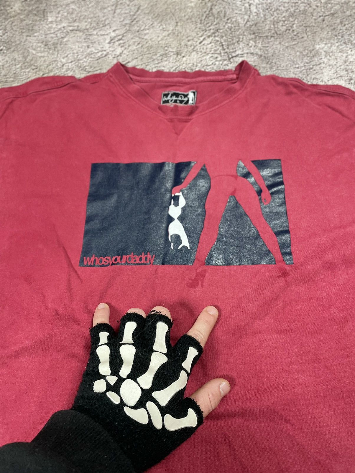 Vintage Vintage 90s Graphic Tee Sun Faded Streetwear Burgundy Boxy L Size US L / EU 52-54 / 3 - 2 Thumbnail