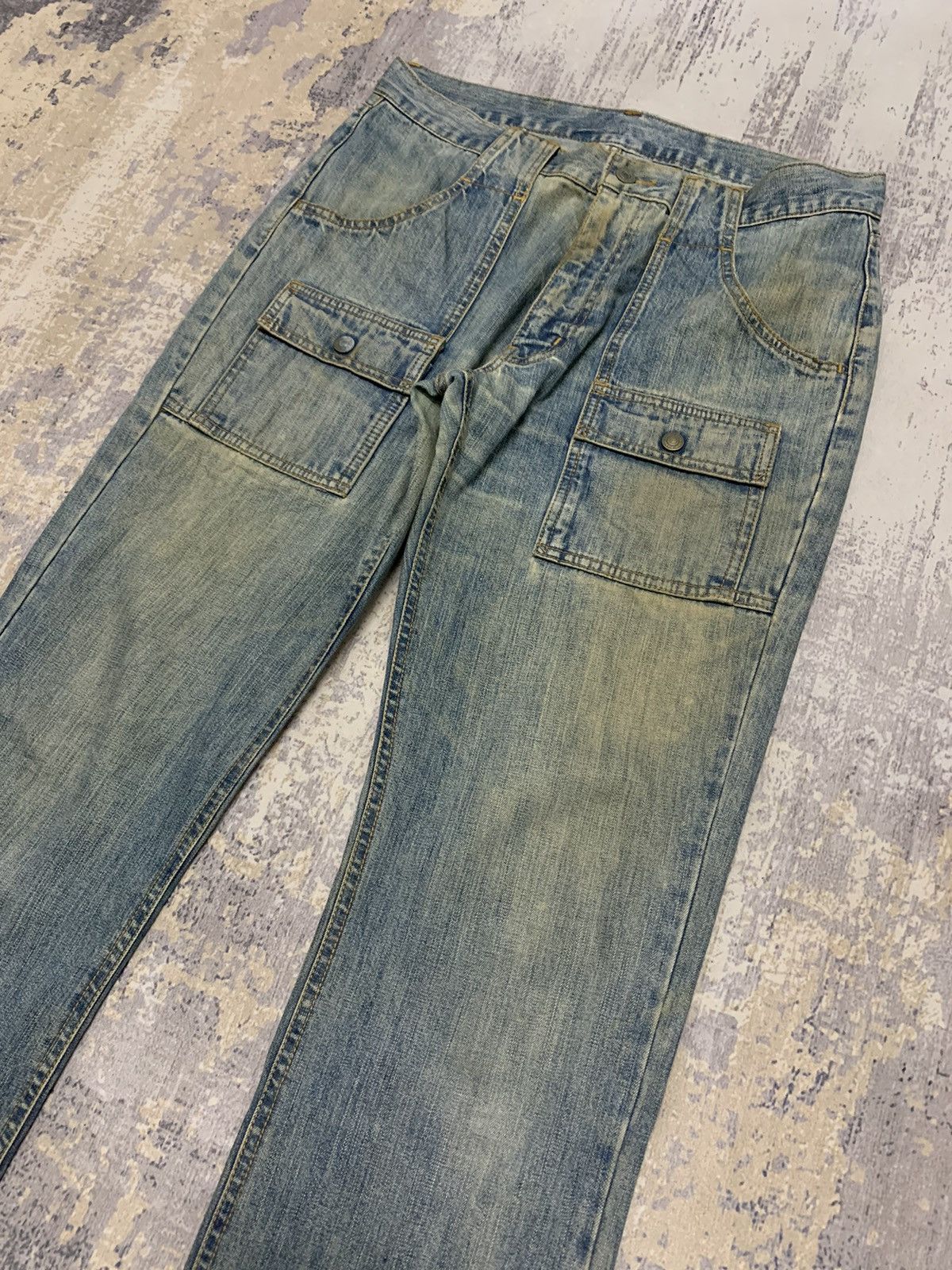 If Six Was Nine Vintage mud wash japanese Uniqlo bush pant jeans 32x32 Size US 32 / EU 48 - 3 Thumbnail