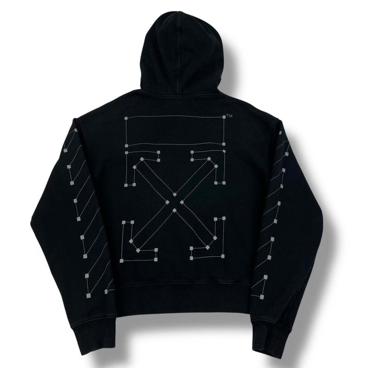Off-White Off-White Backbone Arrows Hoodie Size US S / EU 44-46 / 1 - 2 Thumbnail