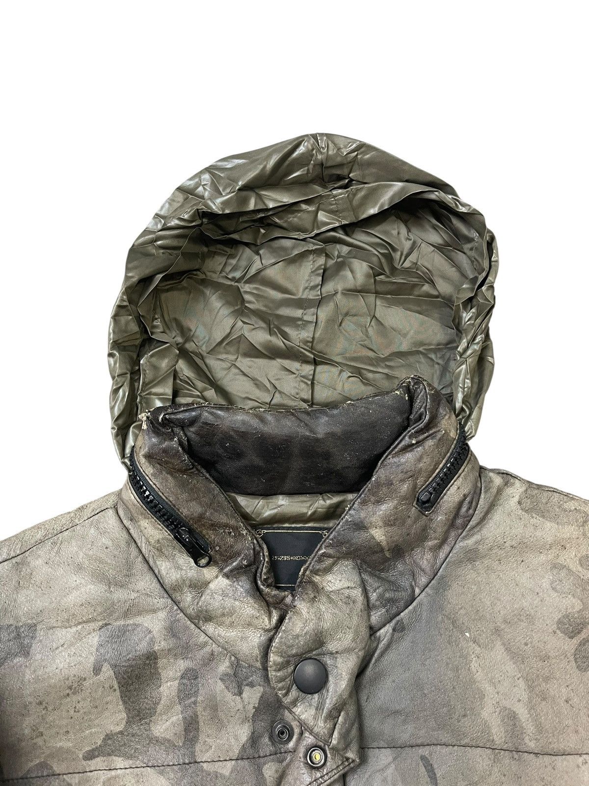 291295=Homme Vintage 291295=Homme Camouflage Leather Jacket Size US M / EU 48-50 / 2 - 9 Thumbnail