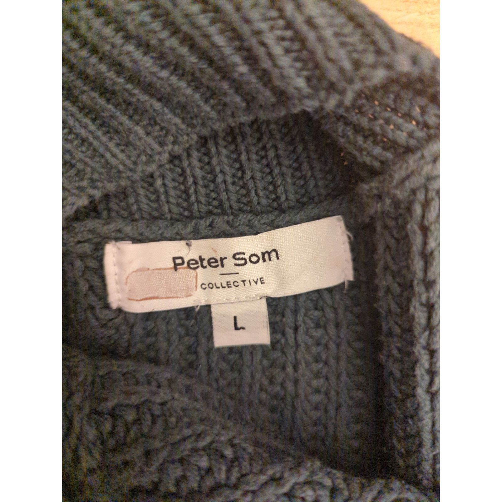 Other RTR Peter Som Sz L Green Cold Shoulder Pullover Sweater Size L / US 10 / IT 46 - 7 Thumbnail
