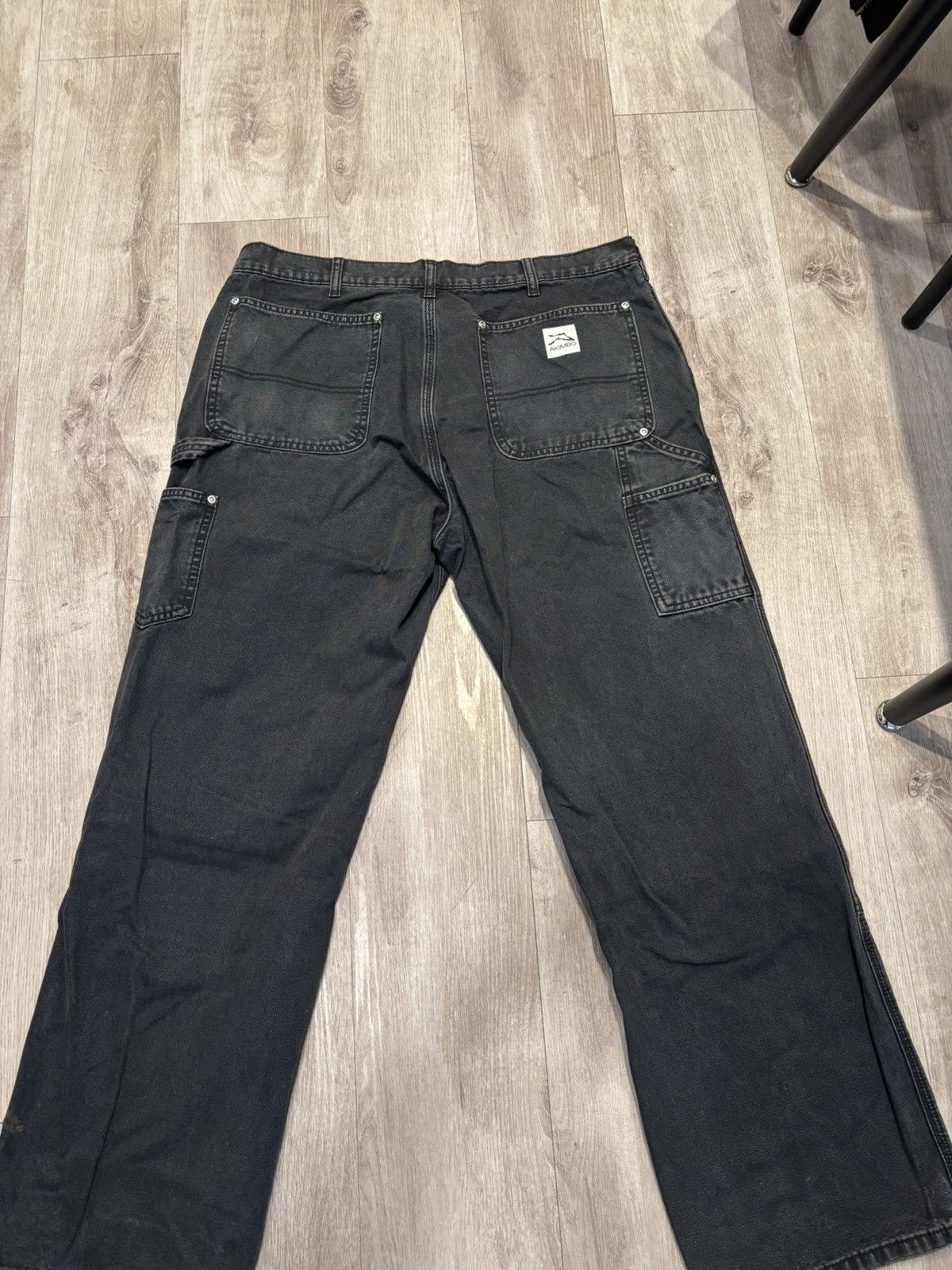 Akimbo Club Akimbo Club Black Double Knee Jeans Size US 34 / EU 50 - 2 Thumbnail