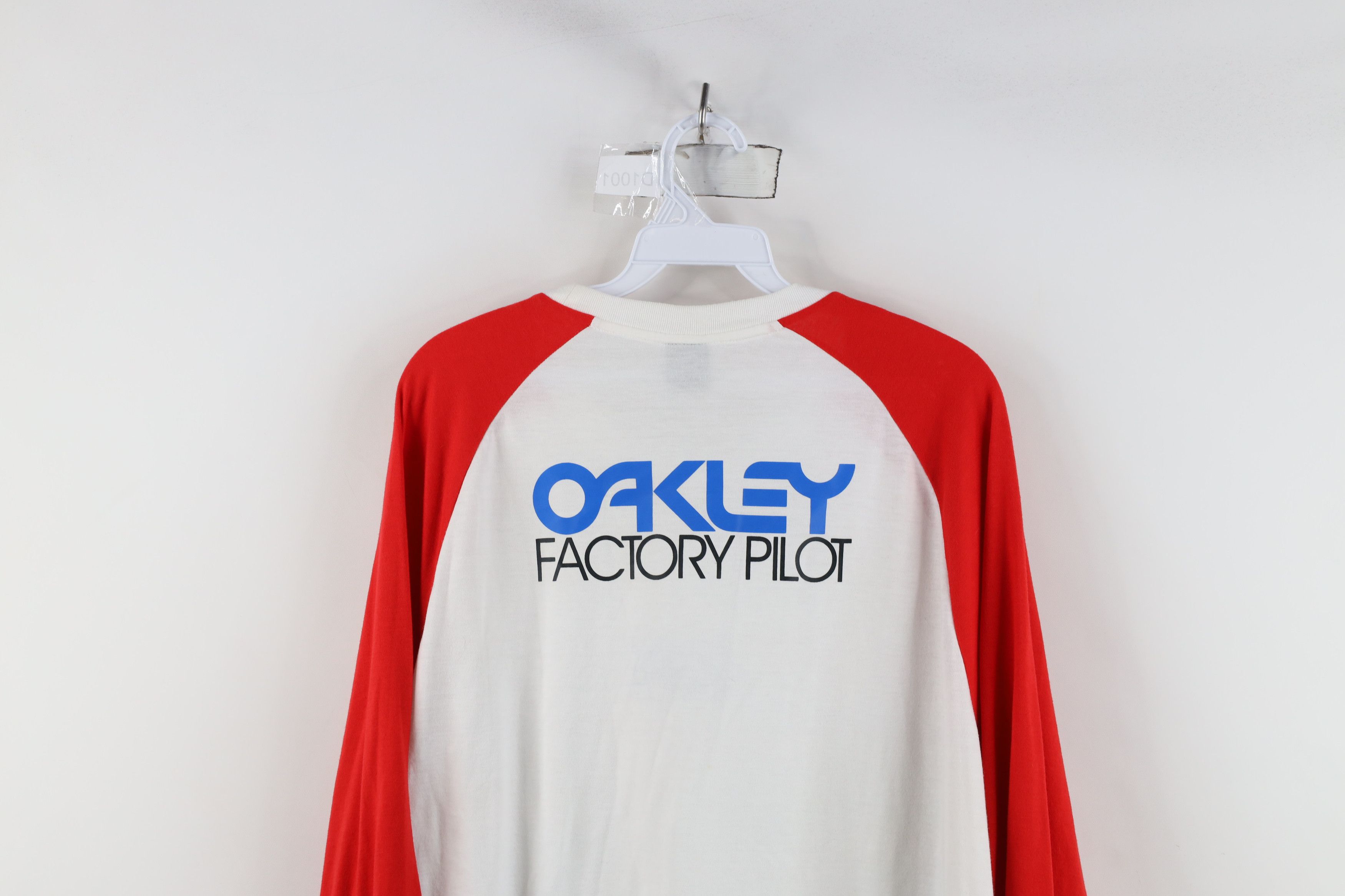 Oakley × Vintage Vintage Oakley Factory Pilot 3/4 Sleeve Baseball T-Shirt Size US XL / EU 56 / 4 - 12 Thumbnail