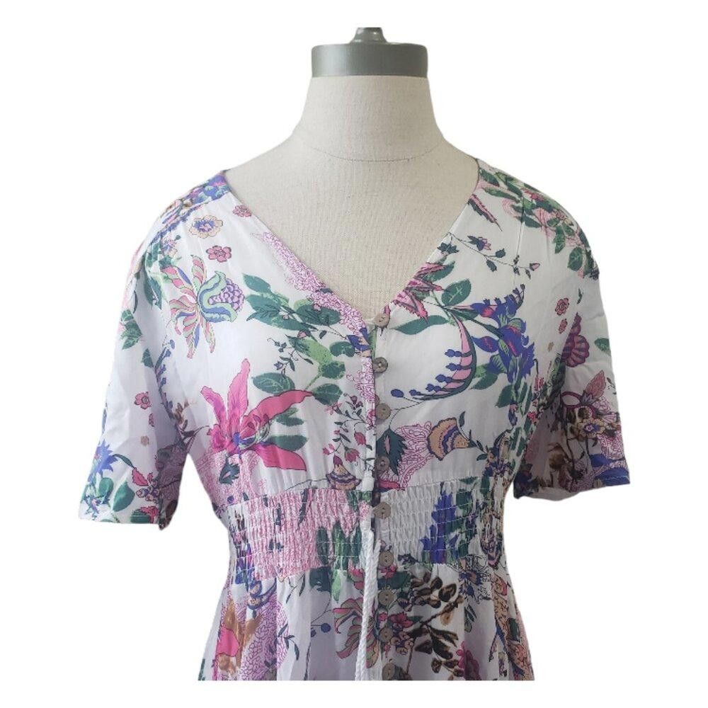 Designer CT1605 Ladies Floral Maxi Dress M Size M / US 6-8 / IT 42-44 - 2 Thumbnail