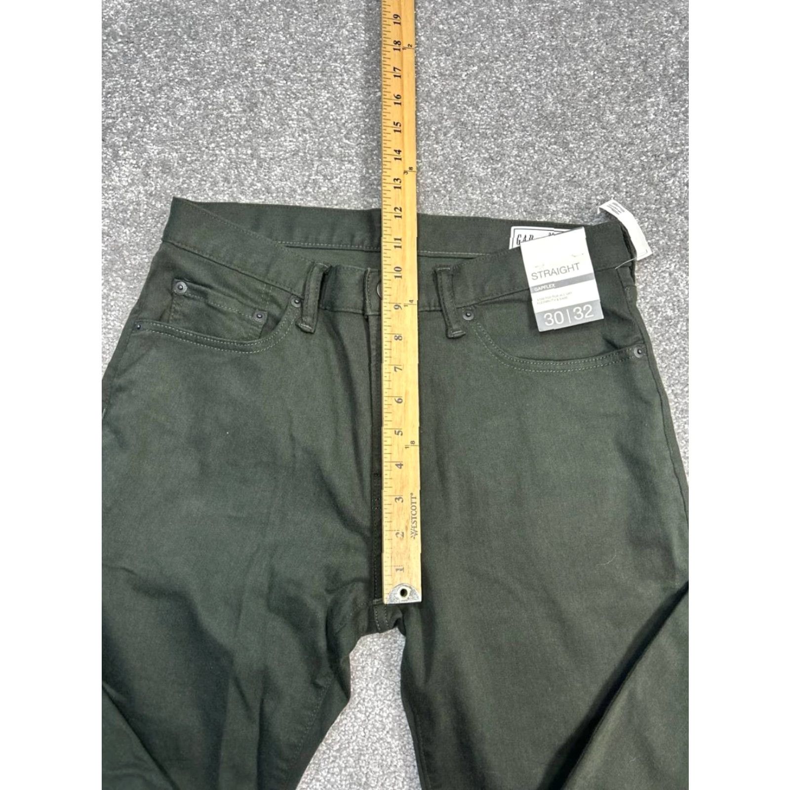 Gap VINTAGE Gap Straight City Gapflex Jeans Mens 30 Green Denim Stretch Mid Rise 30x31 New Size US 30 / EU 46 - 4 Thumbnail