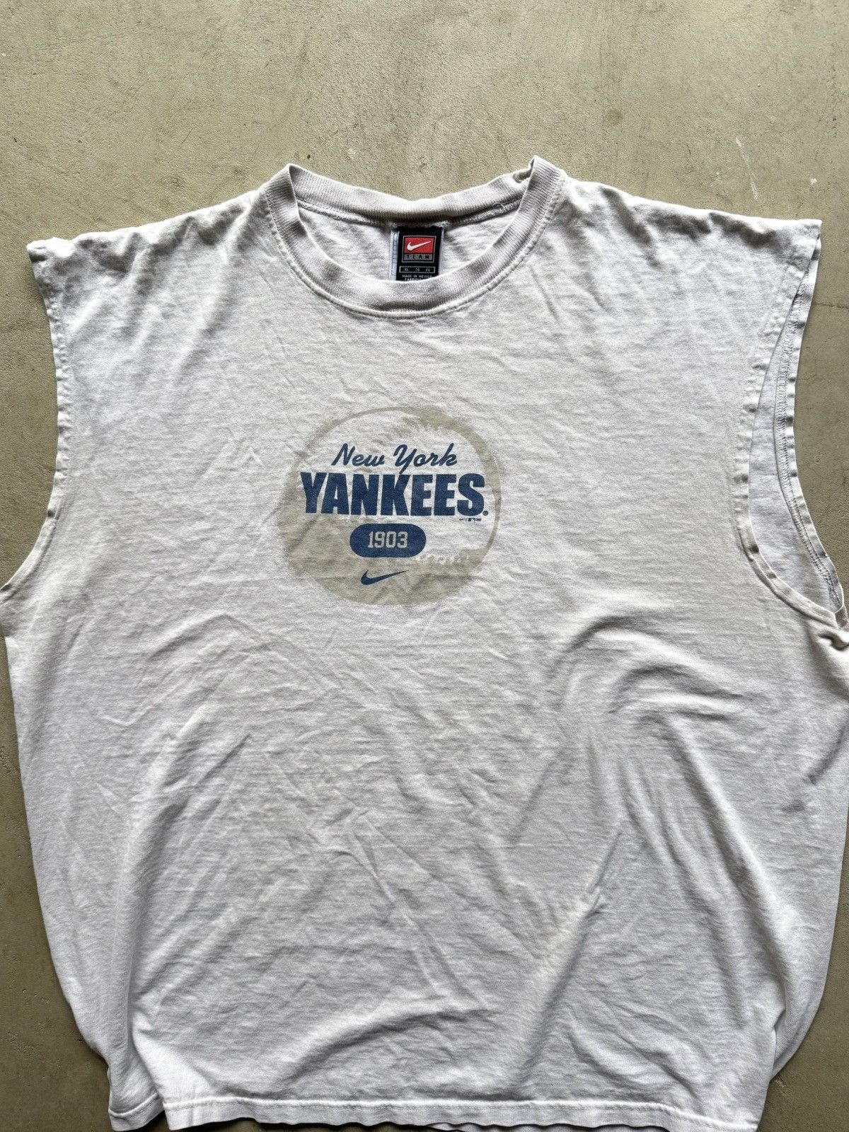 Nike Y2K Vintage New York Yankees Nike Center Swoosh Shirt Size US XL / EU 56 / 4 - 3 Thumbnail