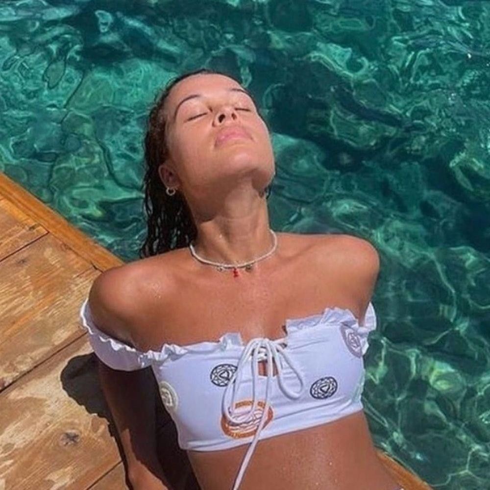 Other Oceanus Off Shoulder White Bikini M Crystal Beading New Size M / US 6-8 / IT 42-44 - 10 Thumbnail