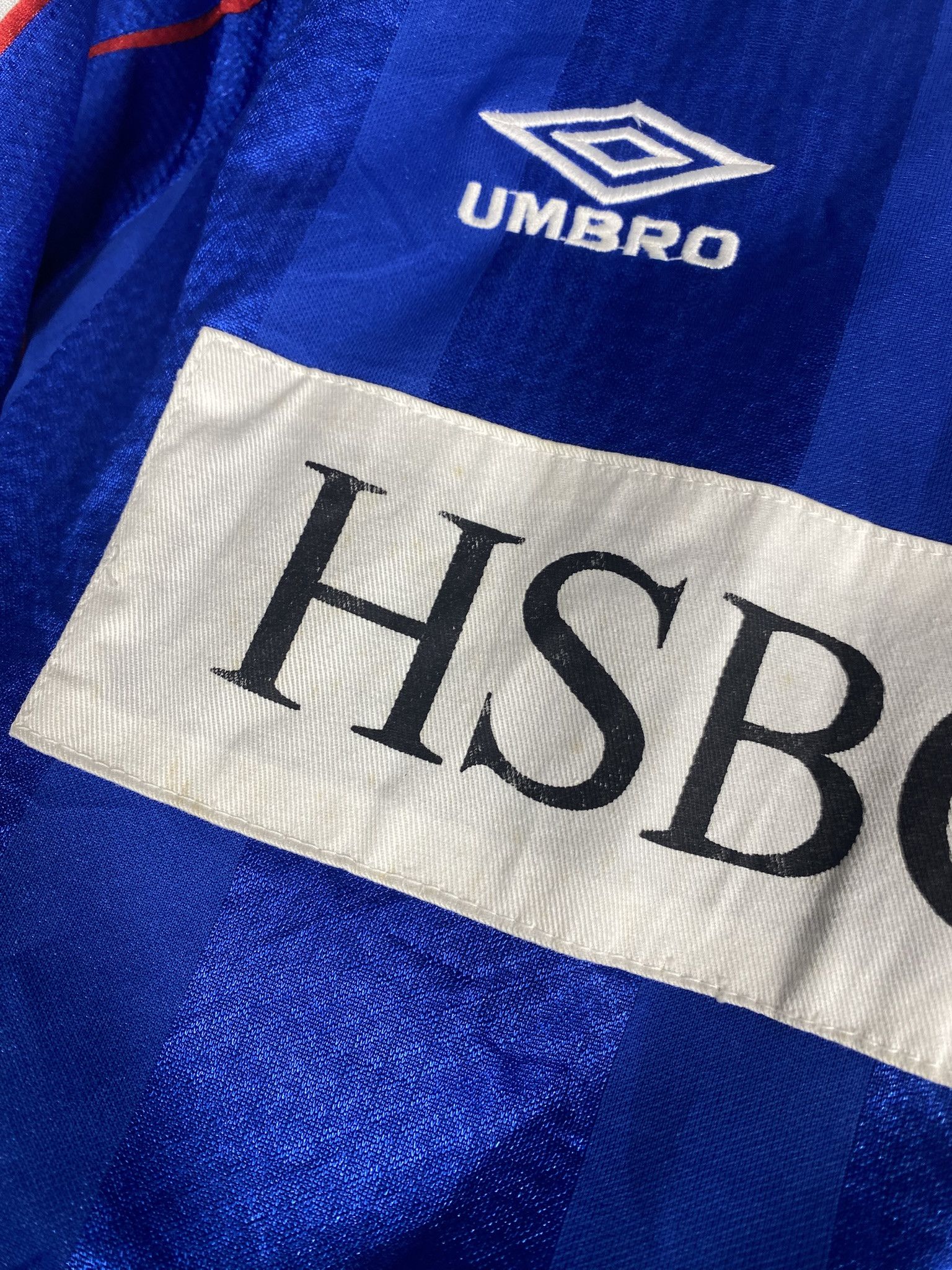 Other Umbro Jersey Football Soccer T-Shirt Polo 1990 HSBC Bank Size US M / EU 48-50 / 2 - 2 Thumbnail