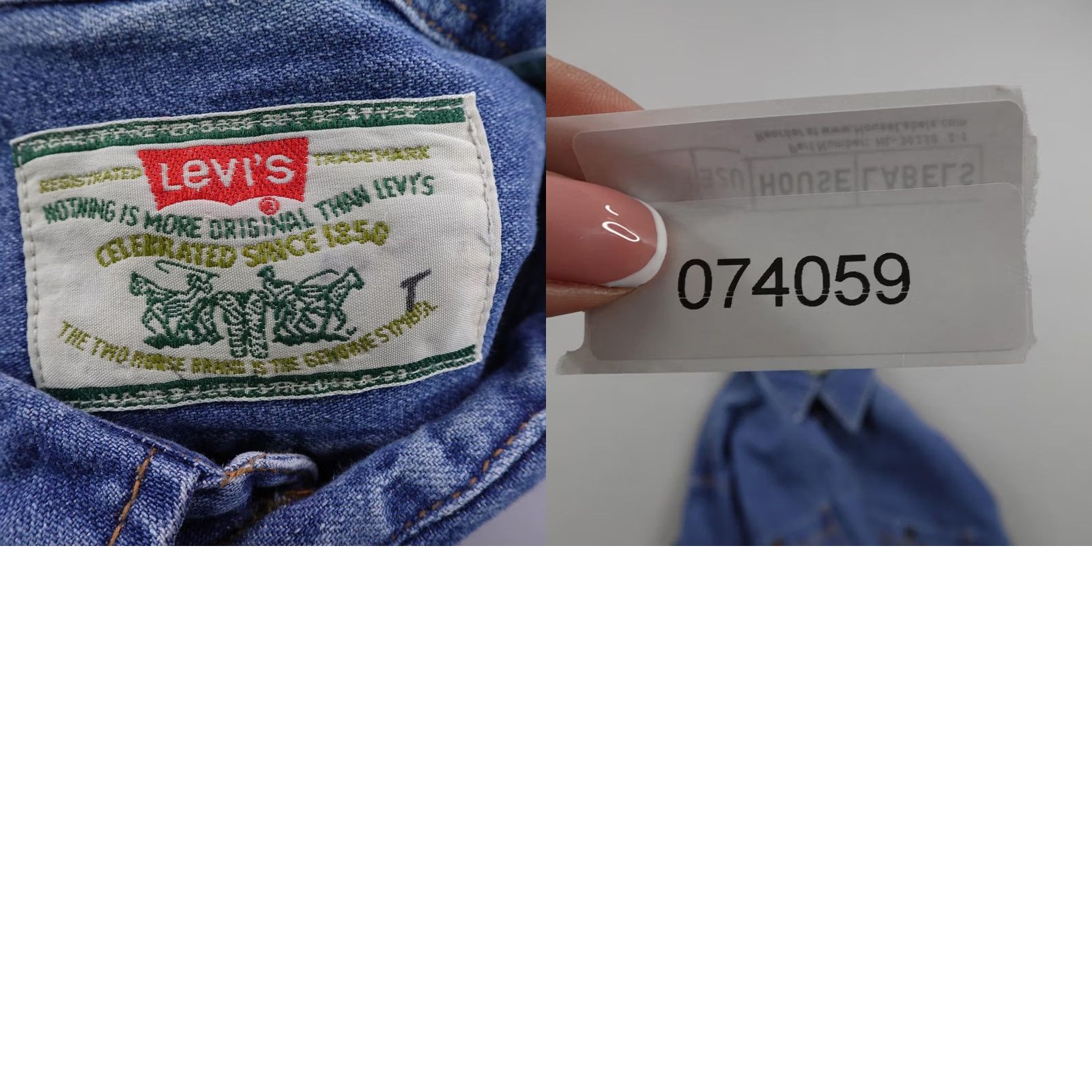 Levi's VINTAGE Levi's Shirt Mens XL Blue Denim Button-Up Red Tab Overshirt 90s Cowboy Western Casual Workwear Long Sleeve Collared Button-Up Size US XL / EU 56 / 4 - 8 Thumbnail