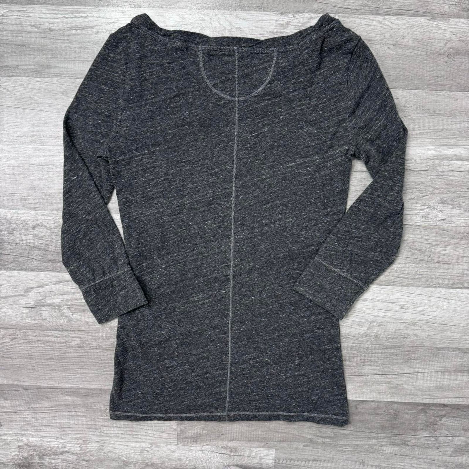 American Eagle Outfitters American Eagle Heart Fitted Shirt Gray 3/4 Sleeves Medium Size M / US 6-8 / IT 42-44 - 7 Thumbnail