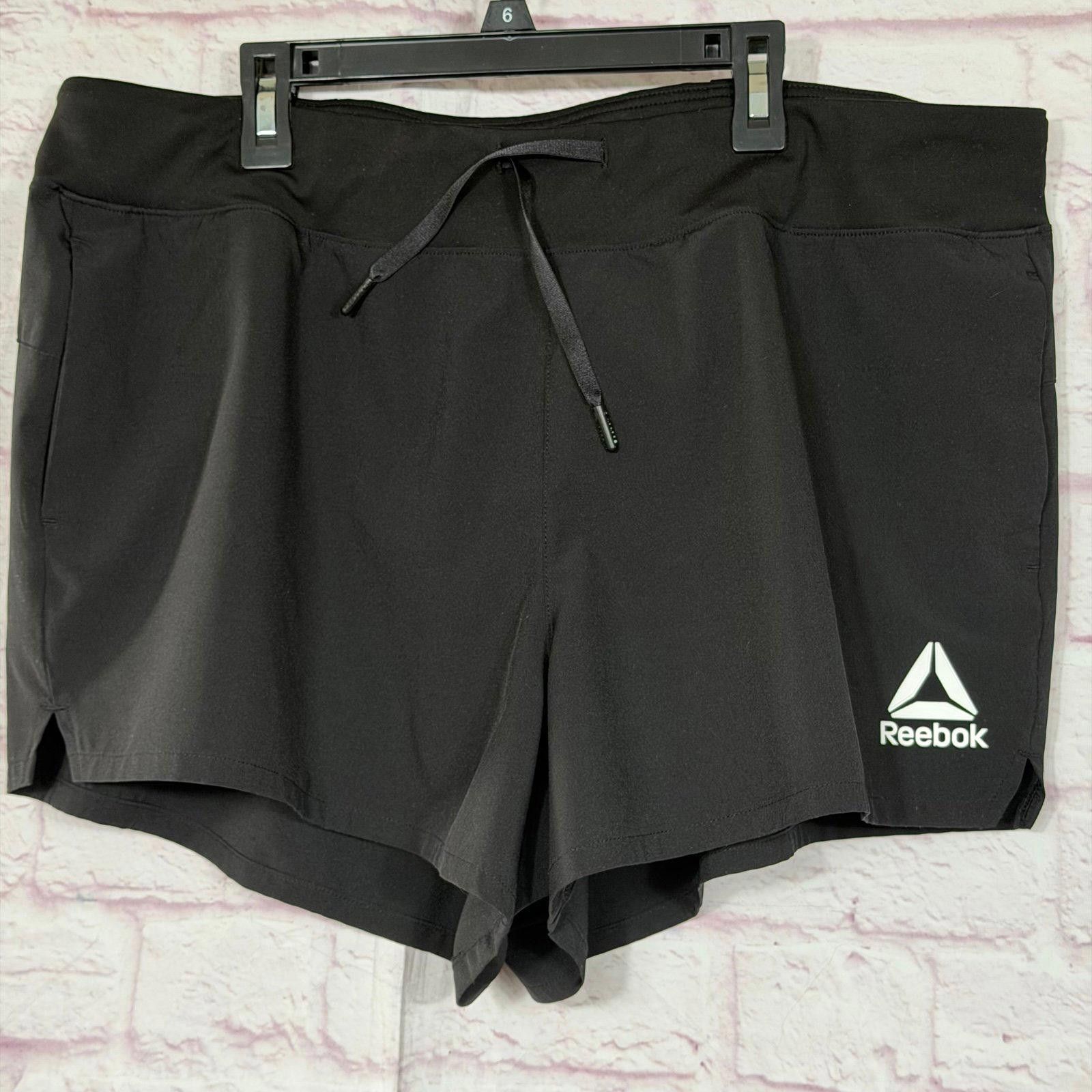 Reebok Reebok Women’s Athletic Shorts Black XXL Size 42" / US 20 - 2 Thumbnail
