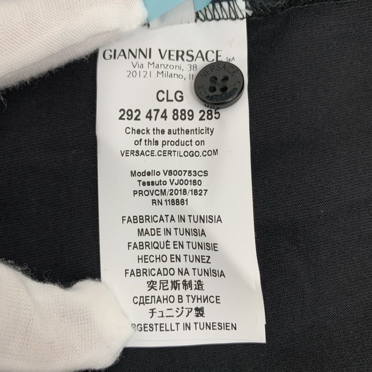 Versace Versace Badge Embroidered Short Sleeve Polo Shirt K26WX Size US L / EU 52-54 / 3 - 8 Thumbnail