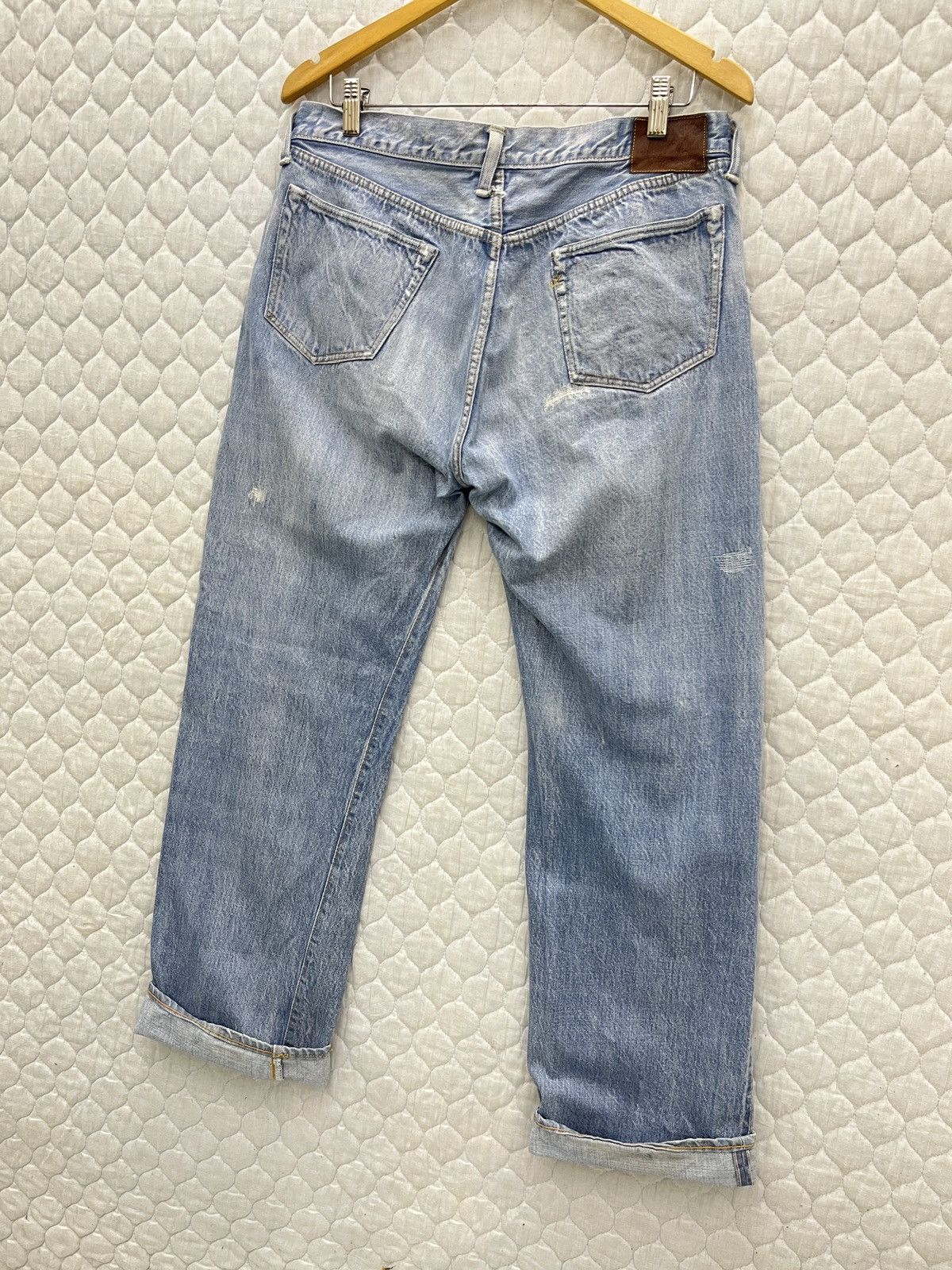 45rpm 🔥🔥🔥ARCHIVE 45RPM SELVEDGE DISTRESSED DENIM Size US 32 / EU 48 - 8 Thumbnail