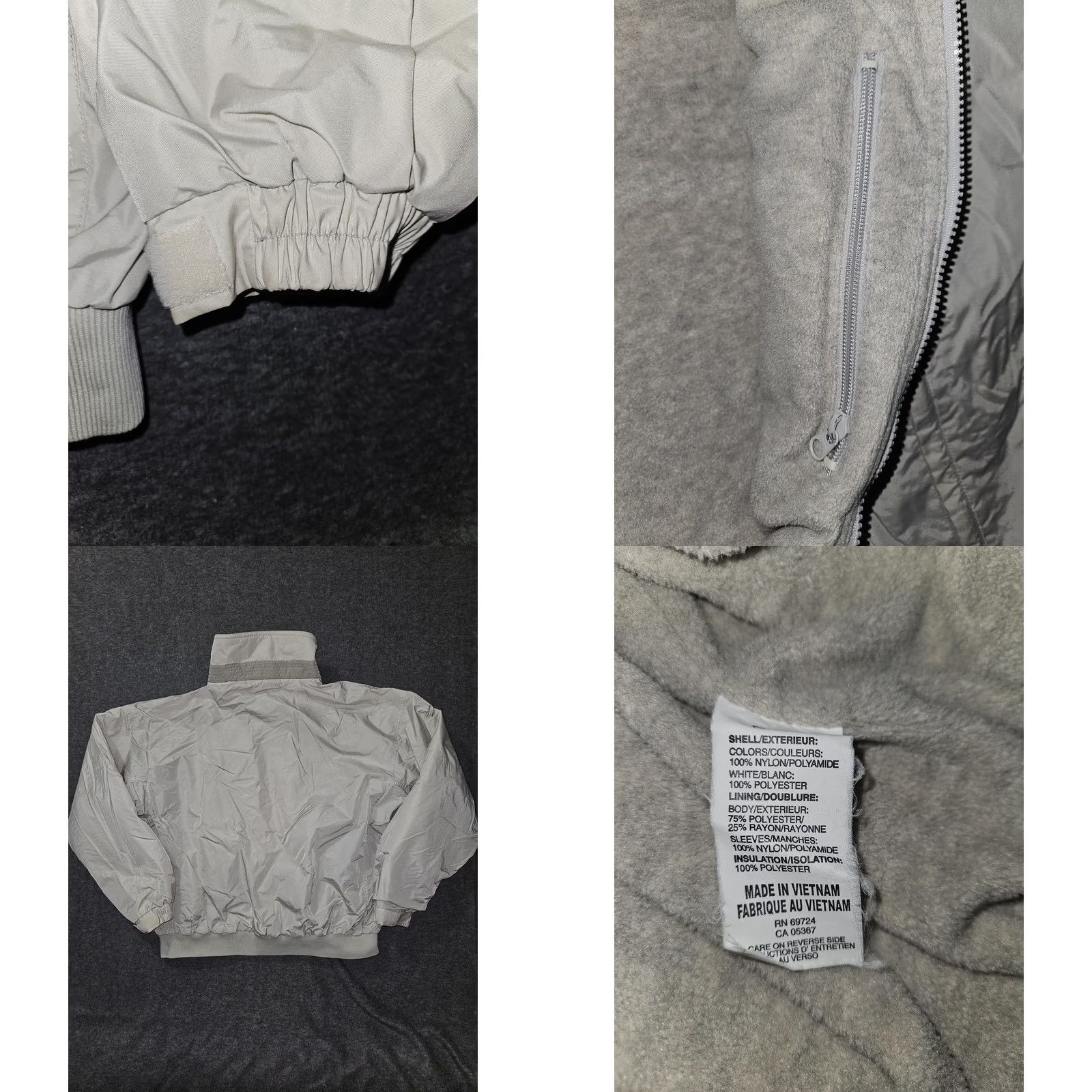 Vintage Columbia Jacket Mens XL White Windbreaker Full Zip Pockets Fleece Lined Outdoor Style Size US XL / EU 56 / 4 - 8 Thumbnail