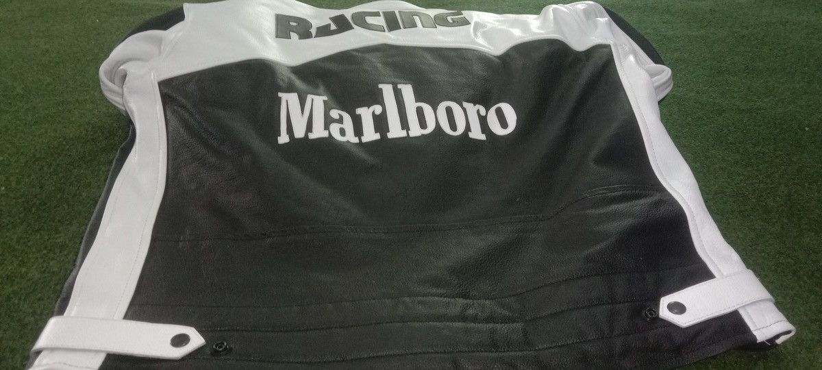 Vintage 90s Rare Marlboro Indian Motorcycle Leather Jacket