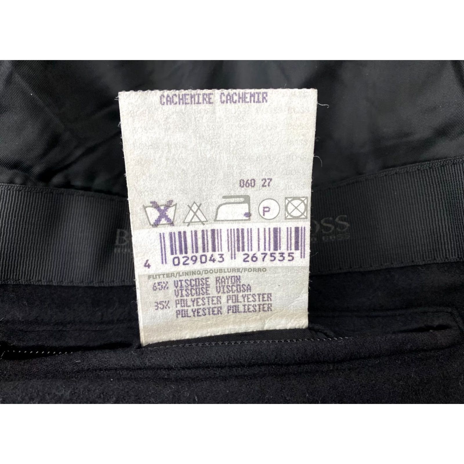 Hugo Boss HUGO BOSS Coat Mens Wool Cashmere Black 50 3-in-1 Jacket Overcoat Jacket Size 50 Mens Black Coat Size US M / EU 48-50 / 2 - 8 Thumbnail
