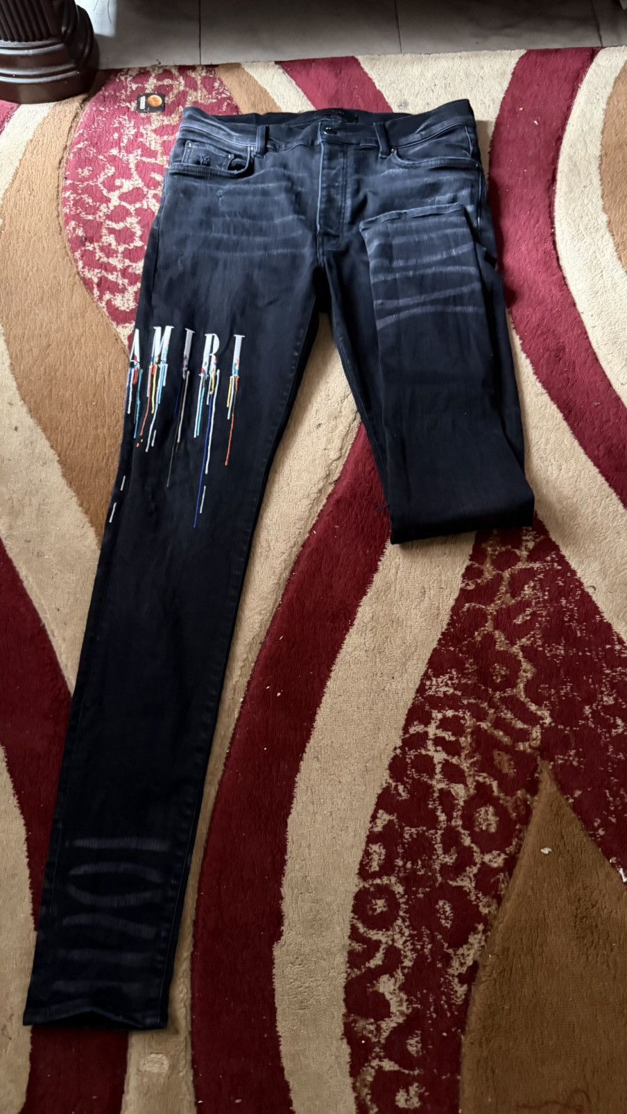 Amiri Amiri Paint Drip Logo Pants Size US 34 / EU 50 - 3 Thumbnail