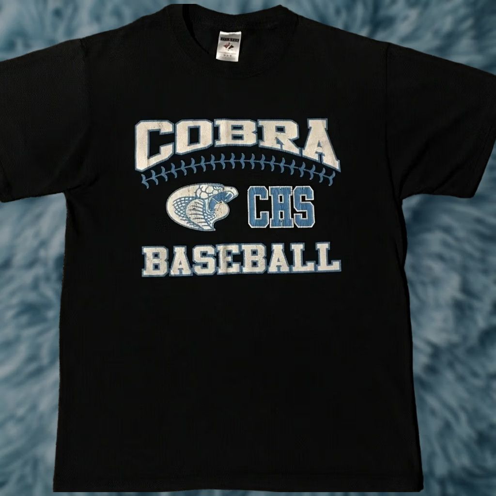 Vintage VINTAGE Cobra School Baseball Faded Shirt M Black Nike? Size US M / EU 48-50 / 2 - 1 Thumbnail