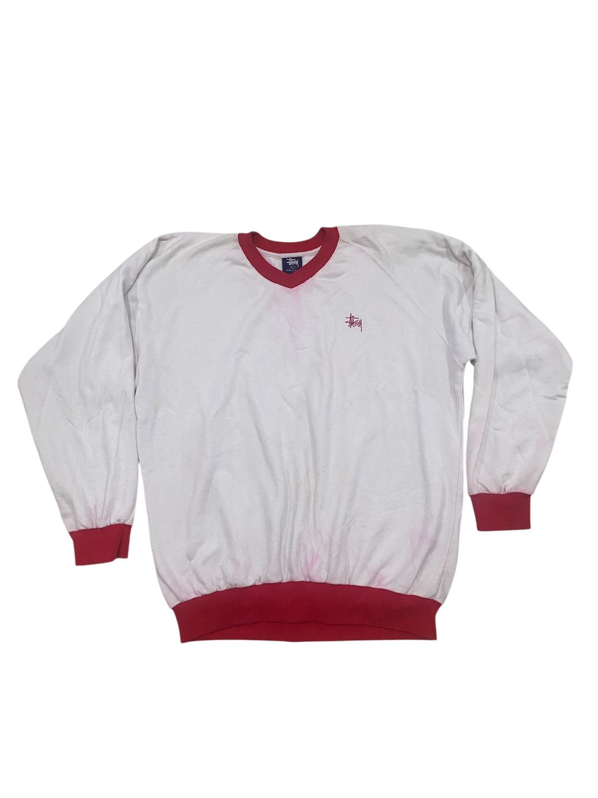 Stussy Vintage 90s Stussy Small Embroidered Sweatshirt Size US L / EU 52-54 / 3 - 1 Thumbnail