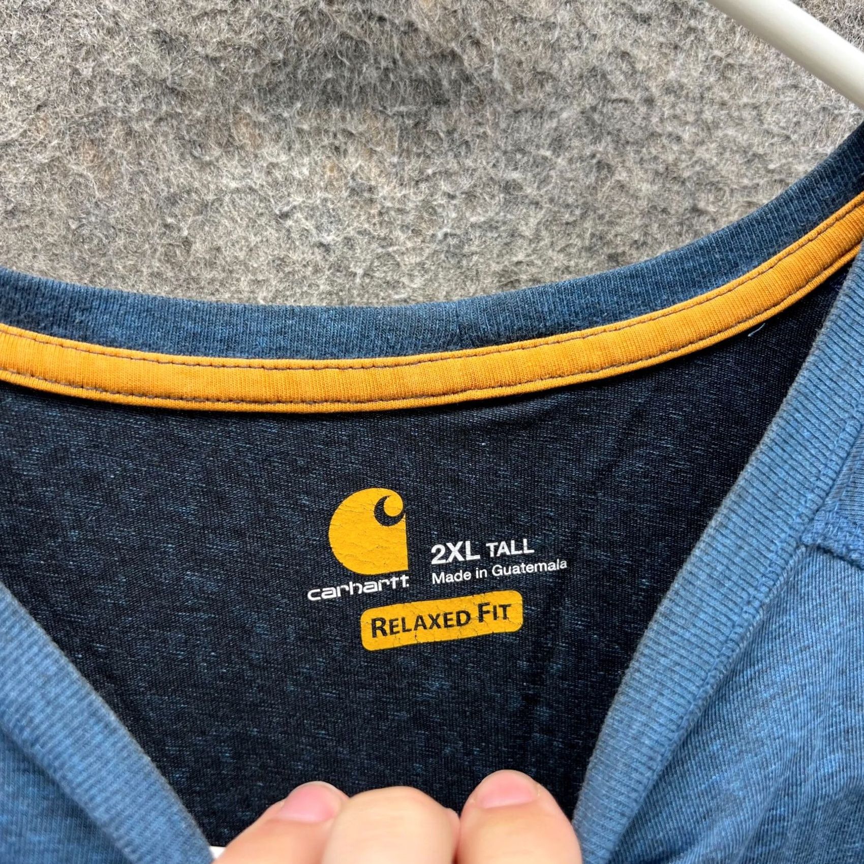 Carhartt VINTAGE Carhartt Shirt Mens 2XL Blue Crewneck Relaxed Midweight Cotton Pocket Tee Size US XXL / EU 58 / 5 - 4 Thumbnail