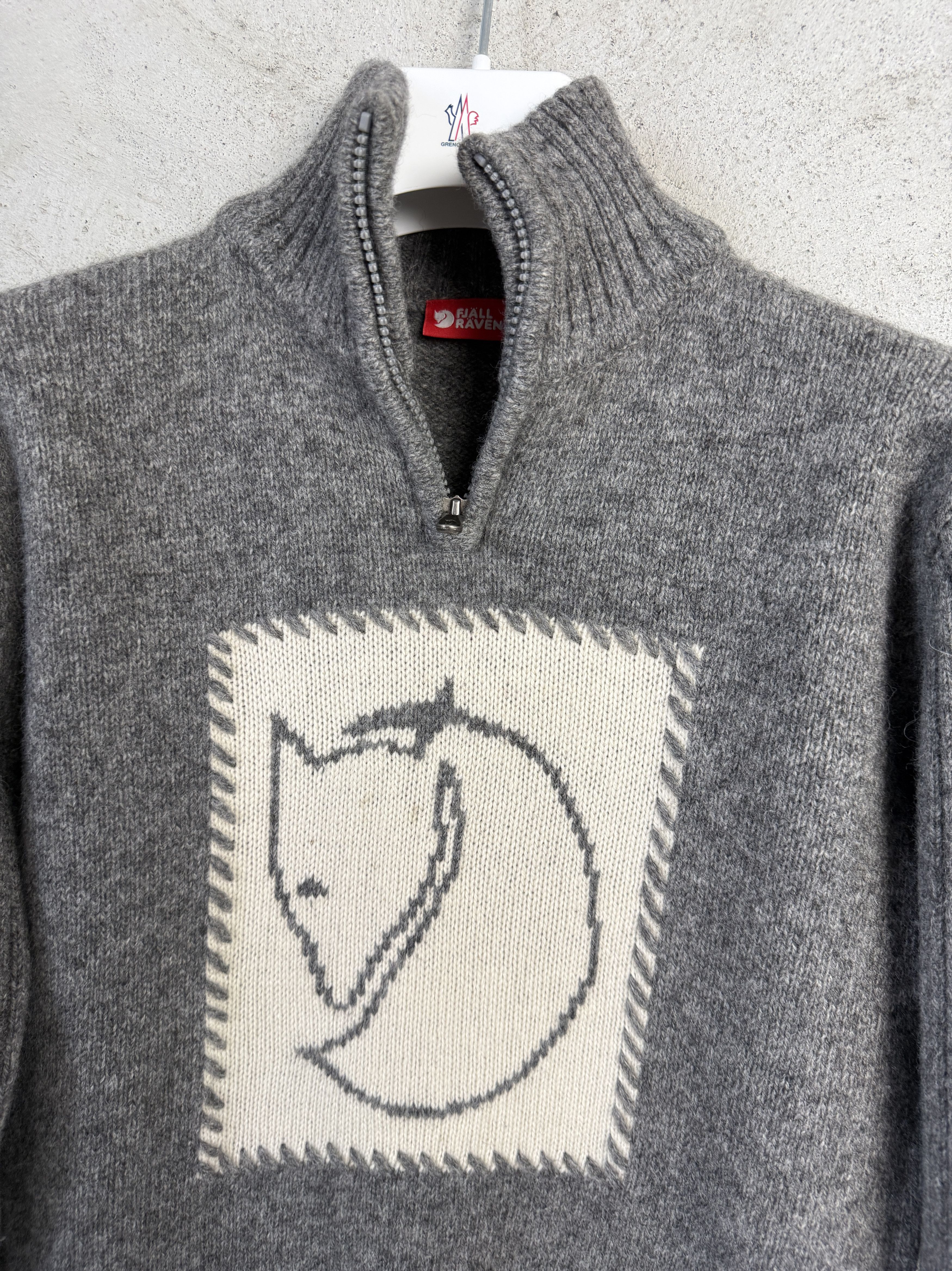 Fjallraven Fjallraven Louise Sweater knitwear wool big logo Size L / US 10 / IT 46 - 2 Thumbnail