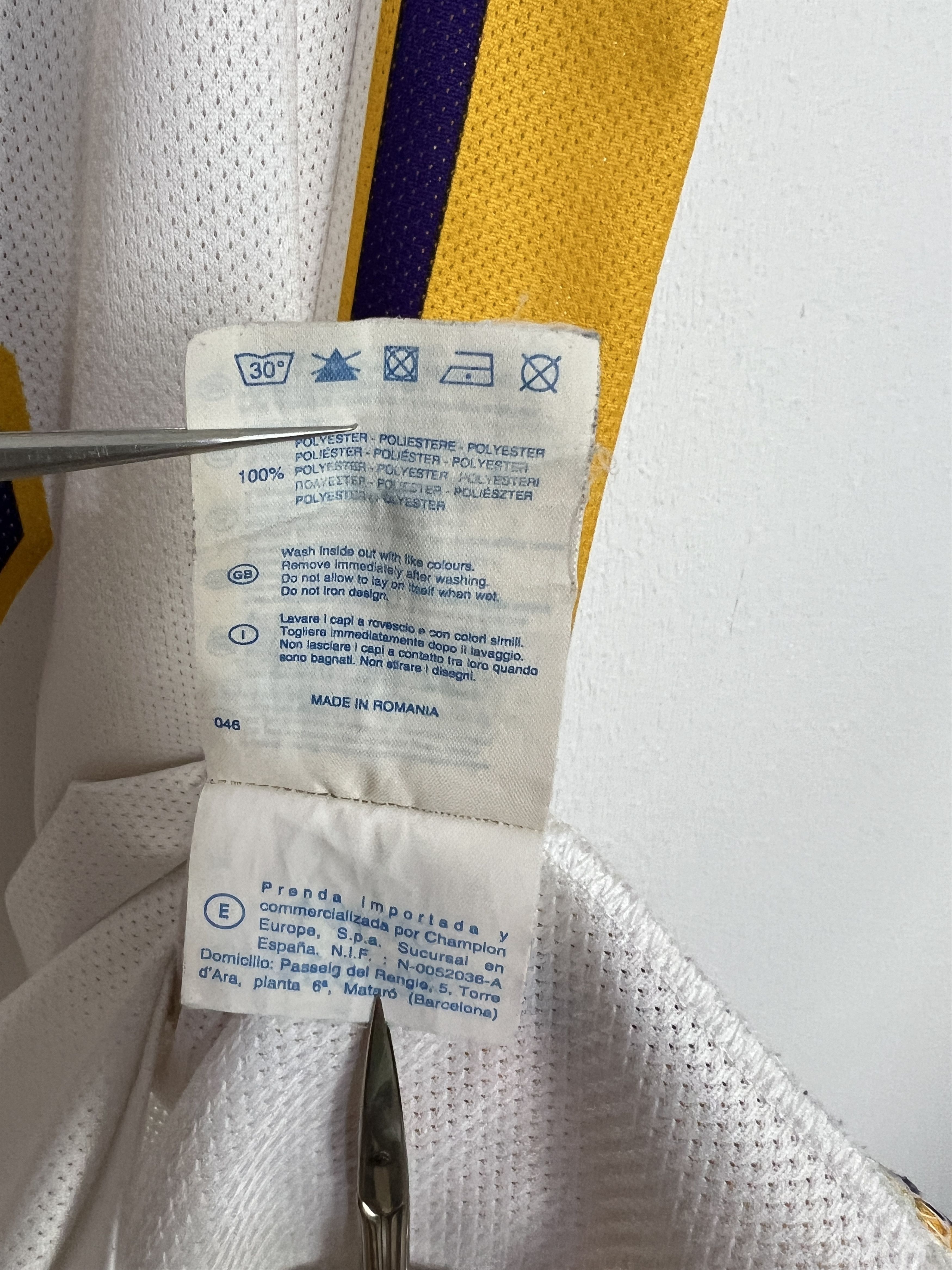Champion Vintage 90's Champion LA Los Angeles Lakers Gasol Jersey Size US L / EU 52-54 / 3 - 9 Thumbnail