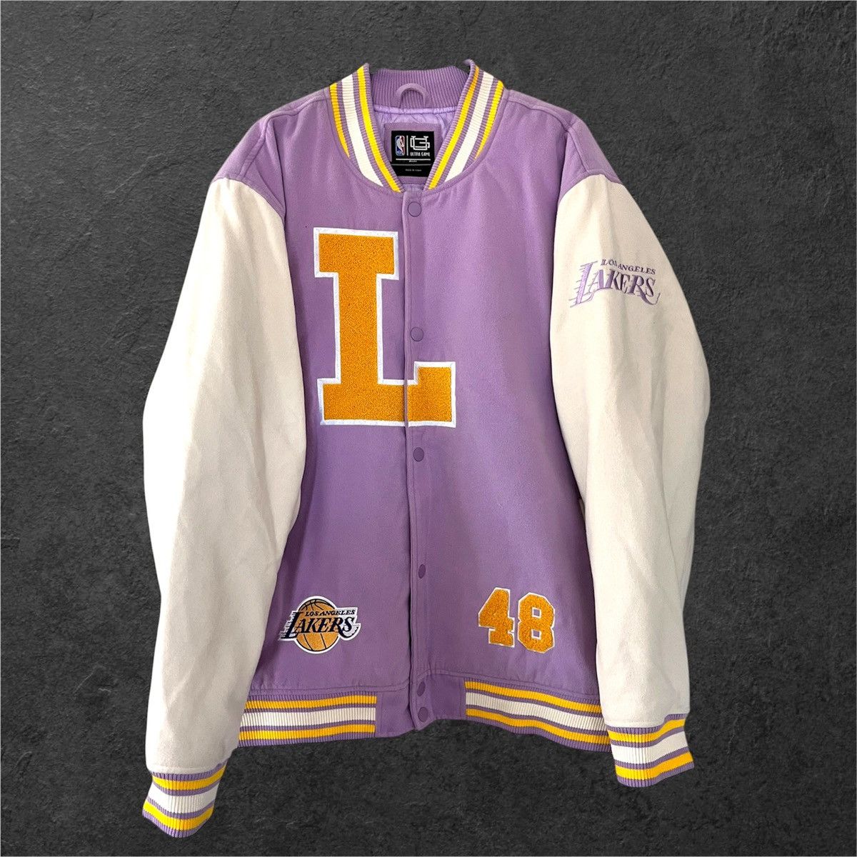 NBA NBA Los Angeles Lakers purple varsity jacket Size XXL Size US XXL / EU 58 / 5 - 1 Thumbnail