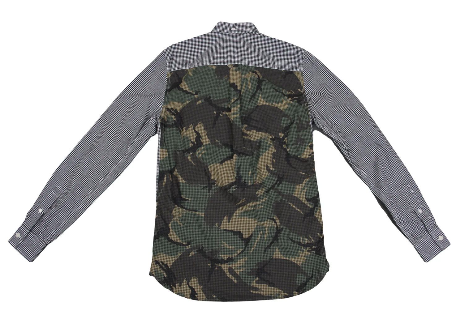 Fred Perry Camouflage Gingham Check Shirt in Black and White, XS Size US XS / EU 42 / 0 - 11 Thumbnail
