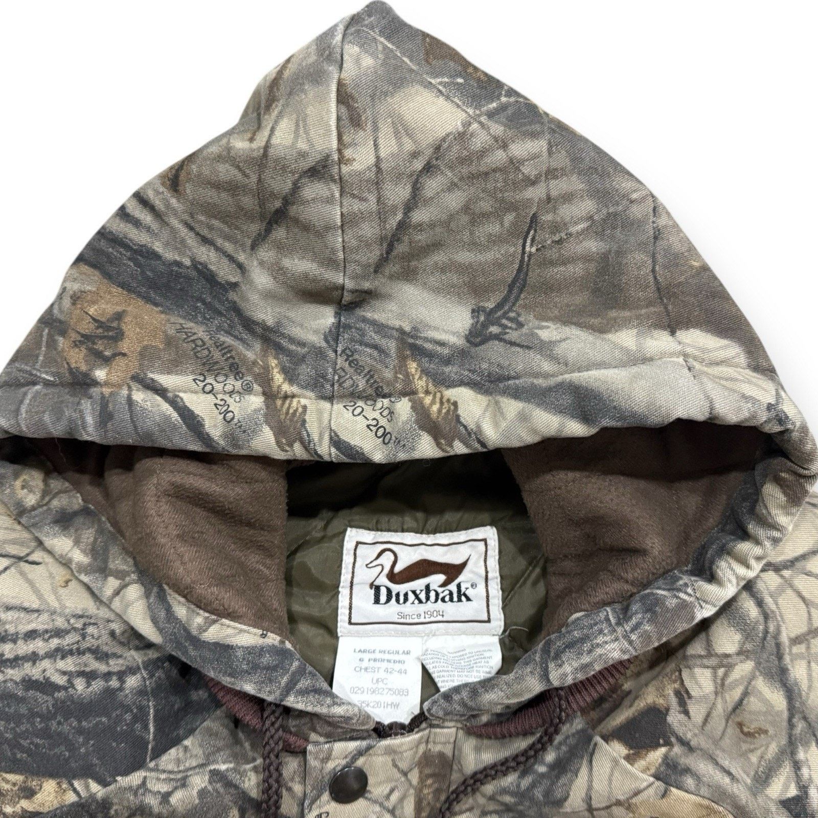 Other Vintage Duxbak Real Tree Bomber Jacket Mens L Full Zip Size US L / EU 52-54 / 3 - 3 Thumbnail
