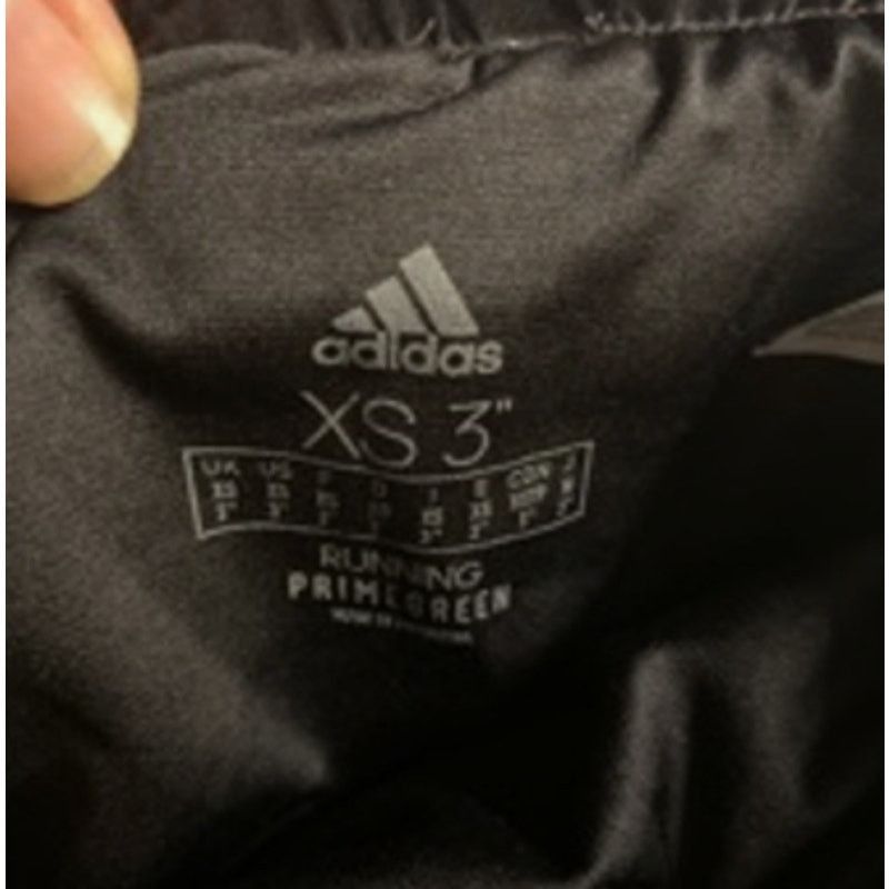 Adidas Adidas Running Shorts Black White Trim Primegreen XS Size 23" - 3 Thumbnail