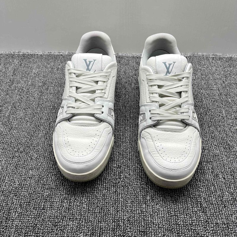 Louis Vuitton Louis Vuitton White Cement Trainer Sneakers -2505 Size US 9.5 / IT 39.5 - 2 Thumbnail