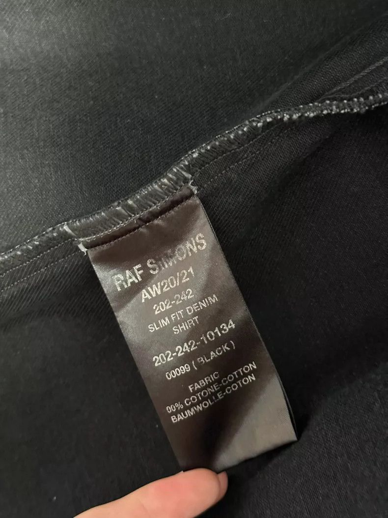 Raf Simons Raf Simons Black logo denim jacket leather label Size US M / EU 48-50 / 2 - 6 Thumbnail