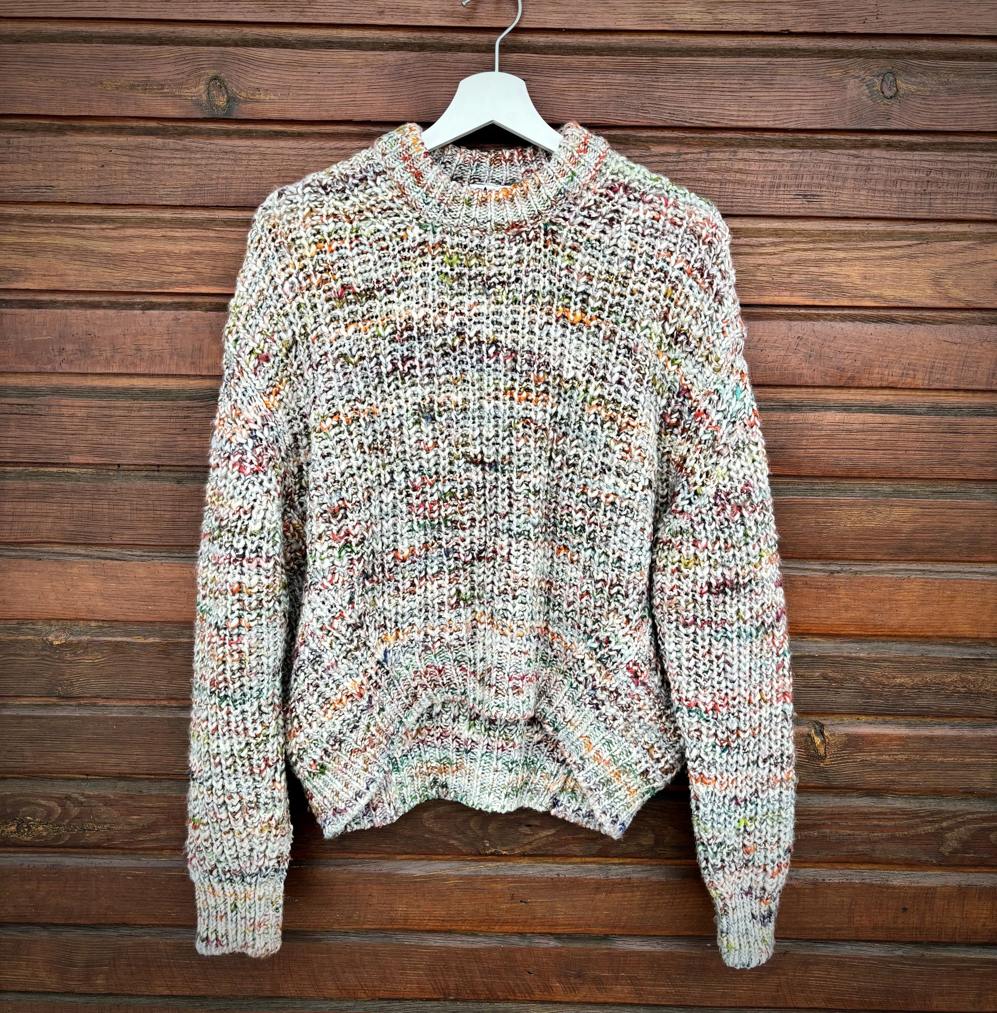 image of Acne Studios Oversized Pss18 Zora Multi Knit Chunky Sweater, Women's (Size XL)