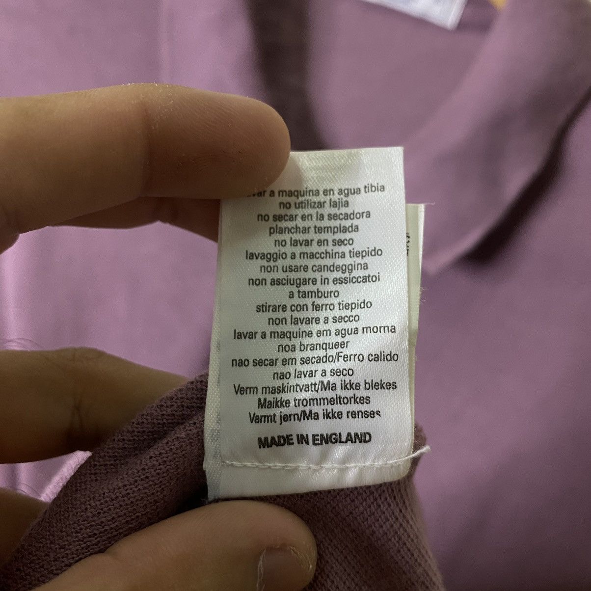 Burberry Vintage 90s Burberrys Polo Tee Made in England Size US M / EU 48-50 / 2 - 5 Thumbnail