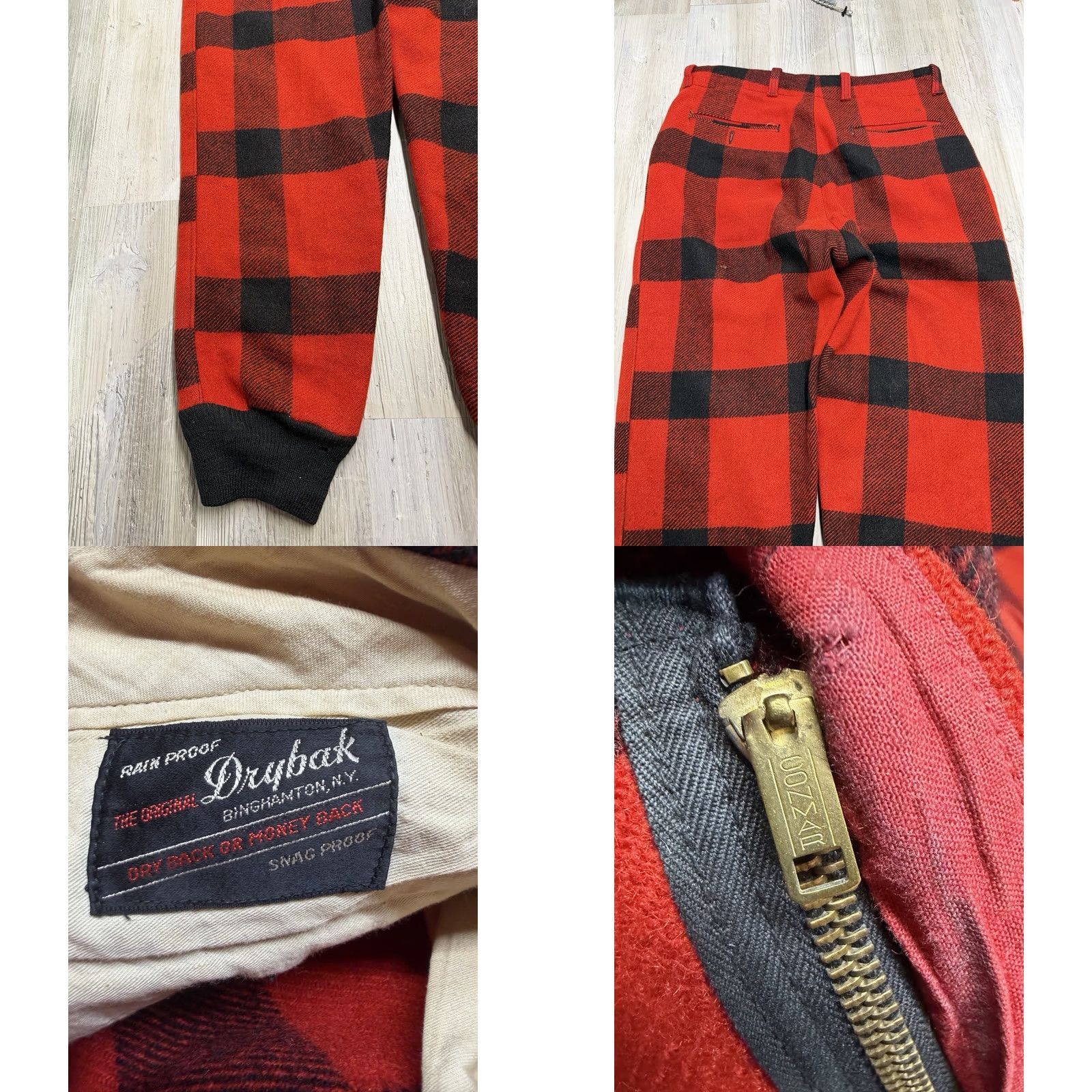 Vintage Vintage DryBak Buffalo Plaid Wool Trouser Pants Hunting Mens 34x30 Wool Rockabilly 1960s Shirts? Size US 34 / EU 50 - 8 Thumbnail