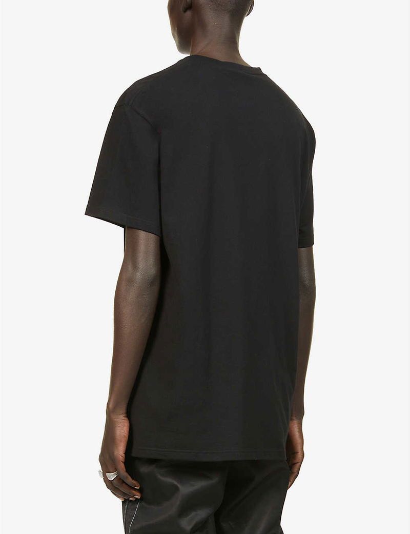 Alexander McQueen Alexander McQueen Faded Skull-Print Cotton-Jersey T-Shirt Size US M / EU 48-50 / 2 - 6 Thumbnail