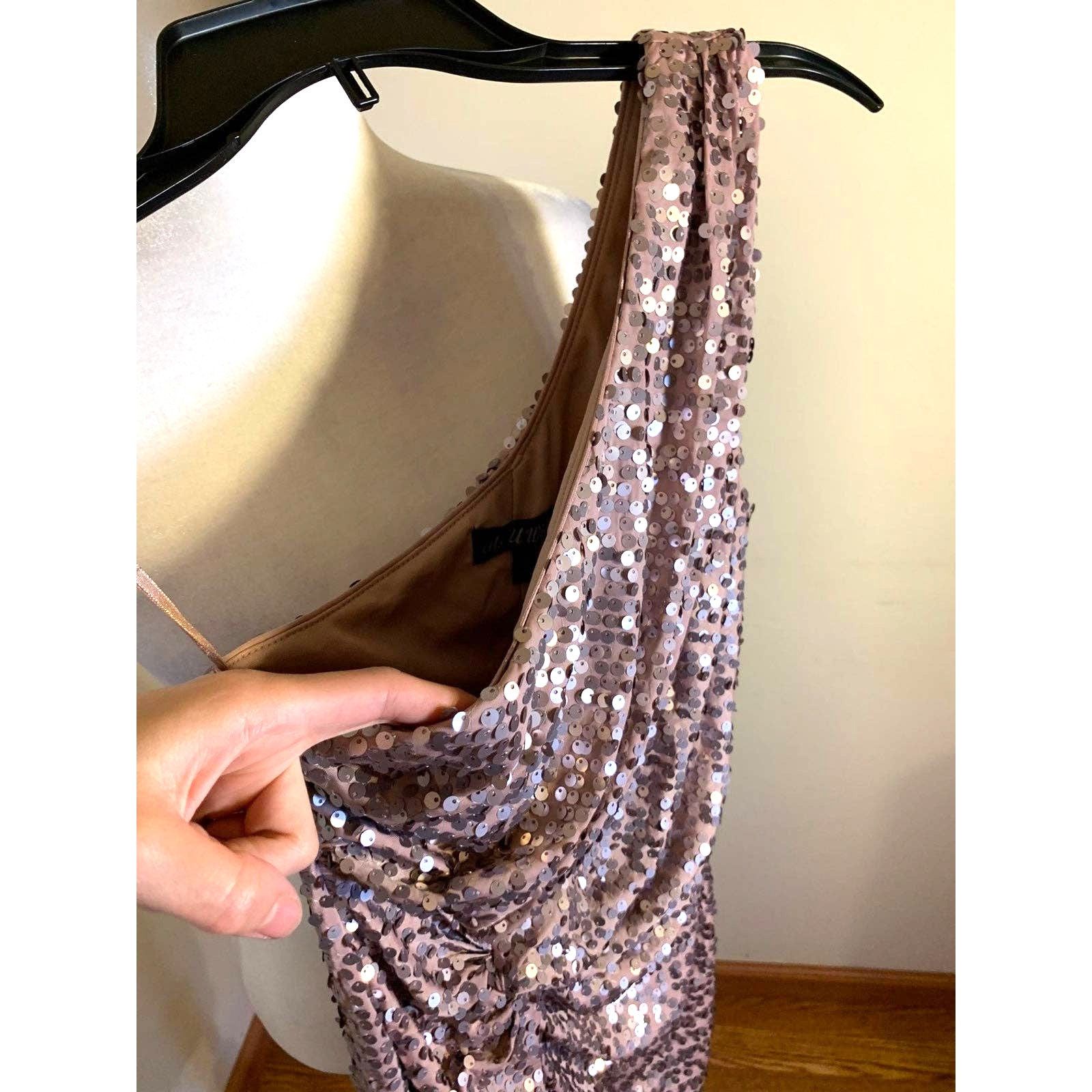 Other Women One shoulder sequin mini dress size S Size S / US 4 / IT 40 - 4 Thumbnail