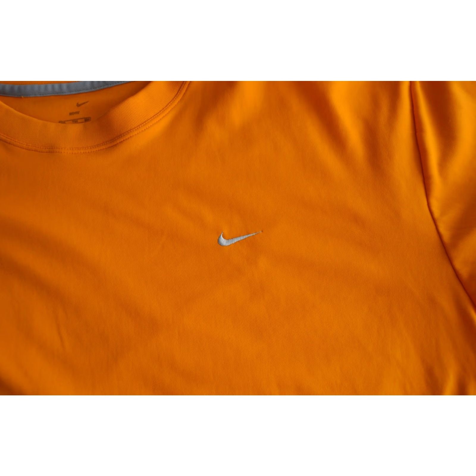 Nike Nike Shirt Mens Orange Long Sleeve Swoosh Logo Crewneck XXL Dri-FIT Cotton Size US XXL / EU 58 / 5 - 3 Thumbnail