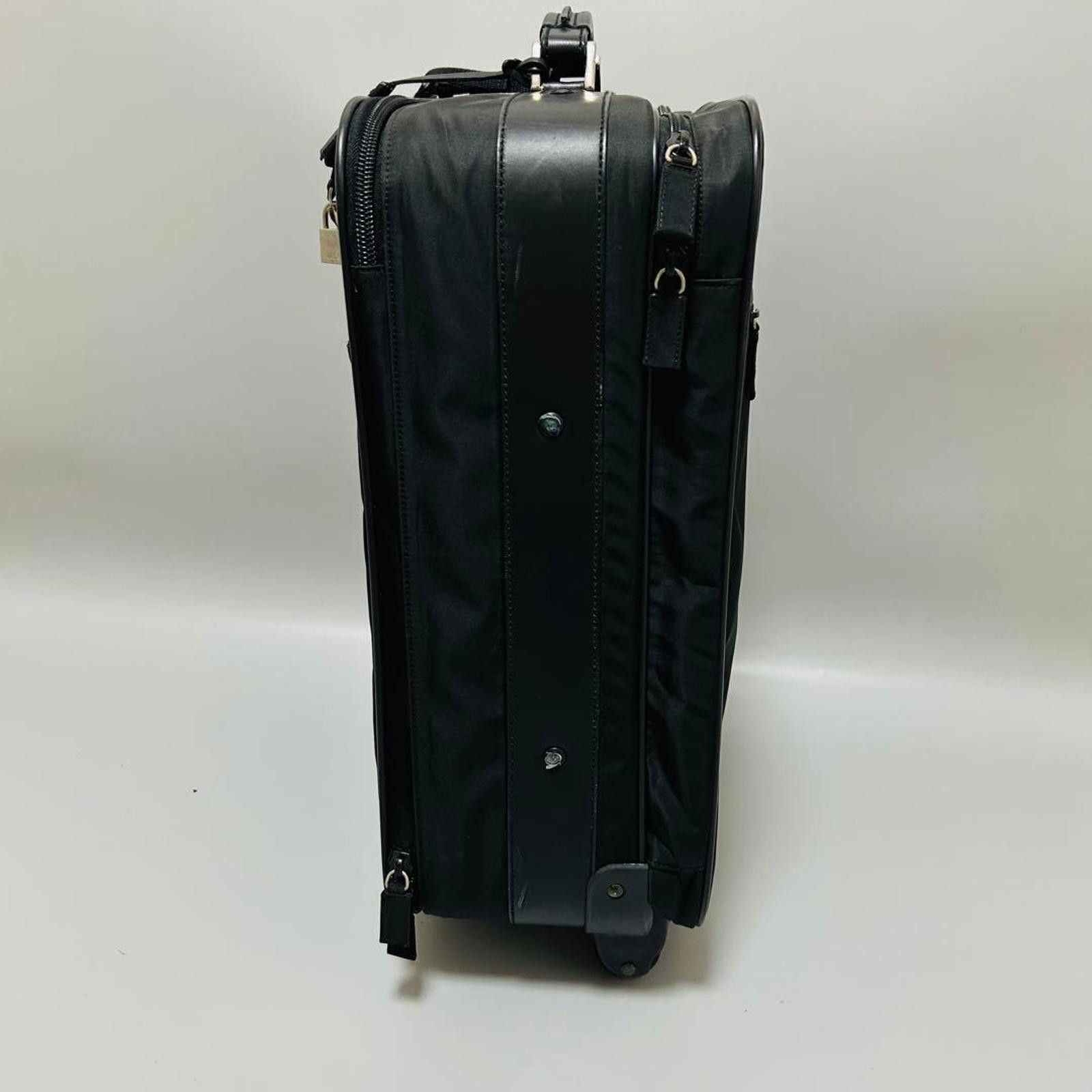 Prada Prada - Black Nylon Rolling Suitcase Luggage Size ONE SIZE - 5 Thumbnail