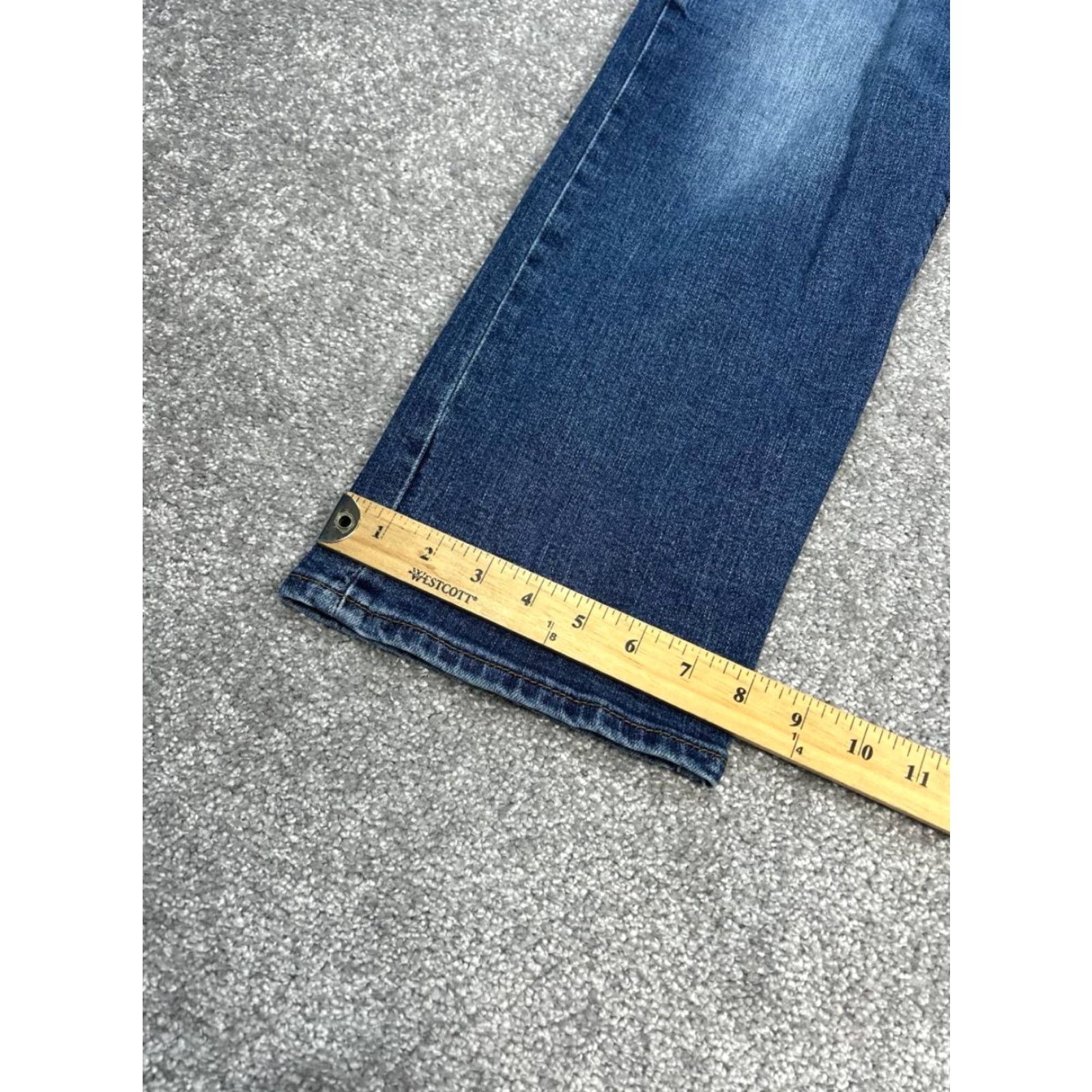 Levi's Levis Ribcage Straight Ankle Jeans Womens 27 Blue Denim Cotton High Rise 26x26 Jeans City Preppy Womens Size 27" / US 4 / IT 40 - 6 Thumbnail