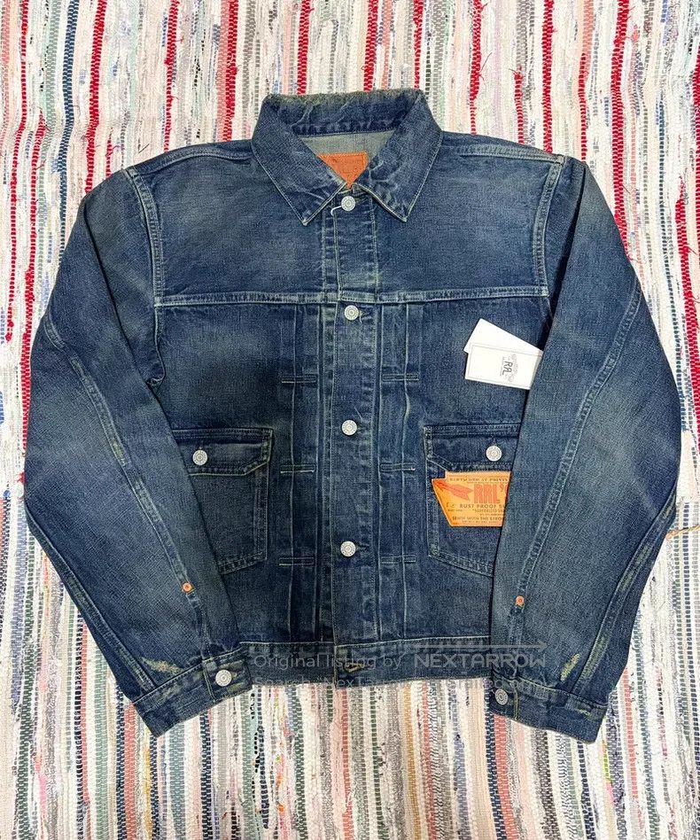 RRL Ralph Lauren RRL Ralph Lauren Washed and distressed denim jacket Size US M / EU 48-50 / 2 - 1 Thumbnail