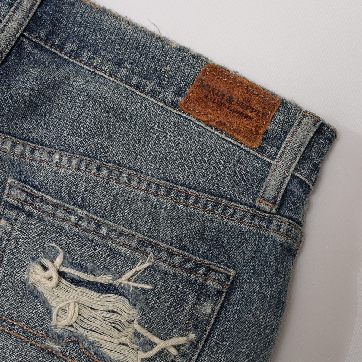 Denim & Supply Ralph Lauren Denim Supply Ralph Lauren Distressed Denim Pants Blue Jeans Size 26" / US 2 / IT 38 - 15 Thumbnail