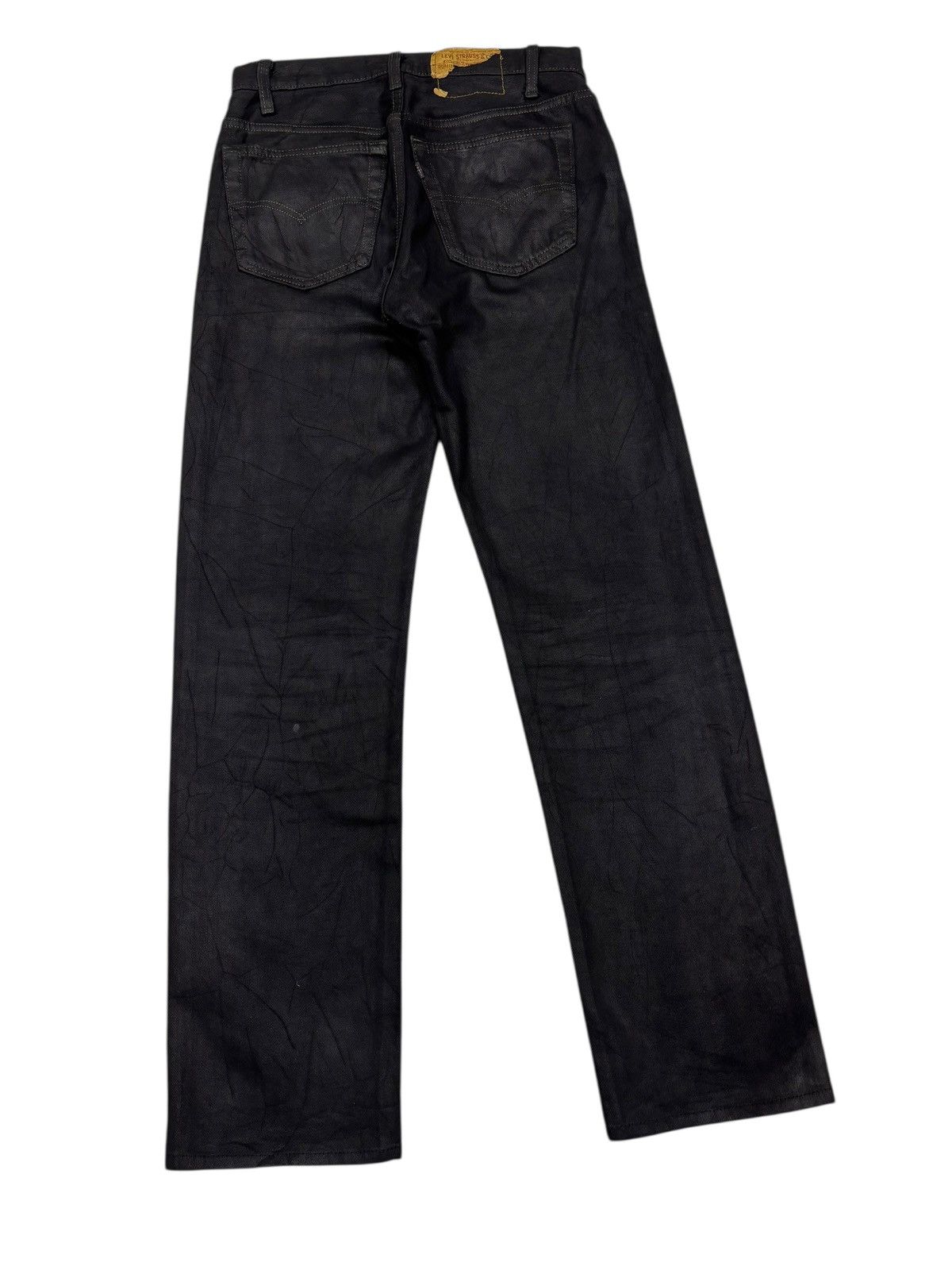 Levi's Levis 501 Waxed Black Denim Jeans Size US 30 / EU 46 - 4 Thumbnail