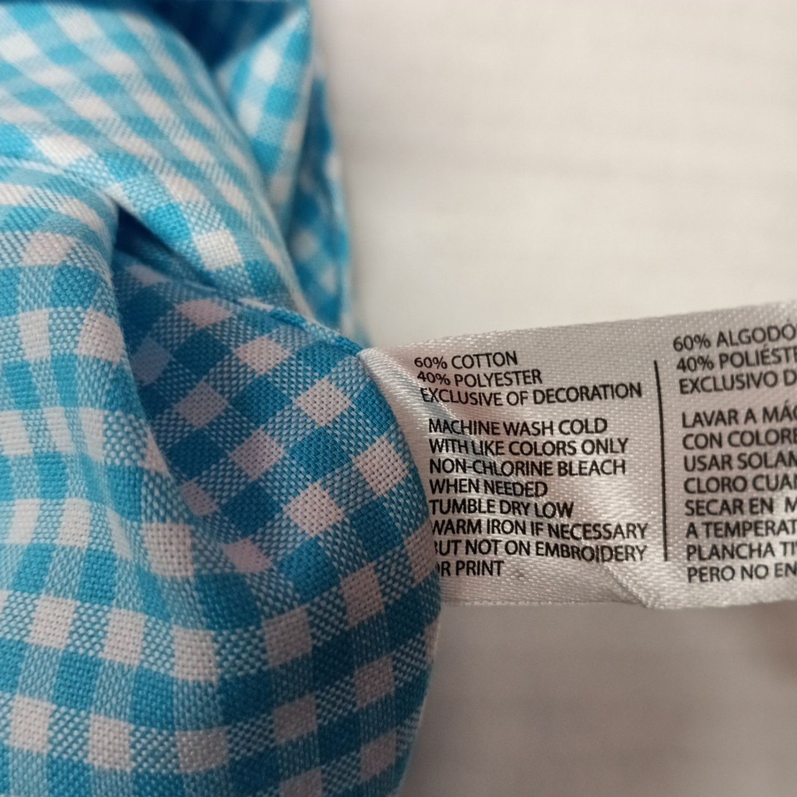 U.S. Polo Assn. U.S. Polo Assn. Woven Shirt Men's XL Blue White Checkered Size US XL / EU 56 / 4 - 7 Thumbnail