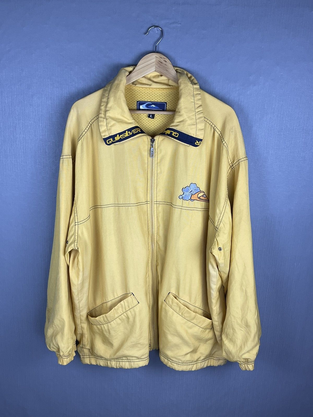 Quiksilver Vintage 90s QUIKSILVER Big Logo Zipper Jacket Size US L / EU 52-54 / 3 - 2 Thumbnail