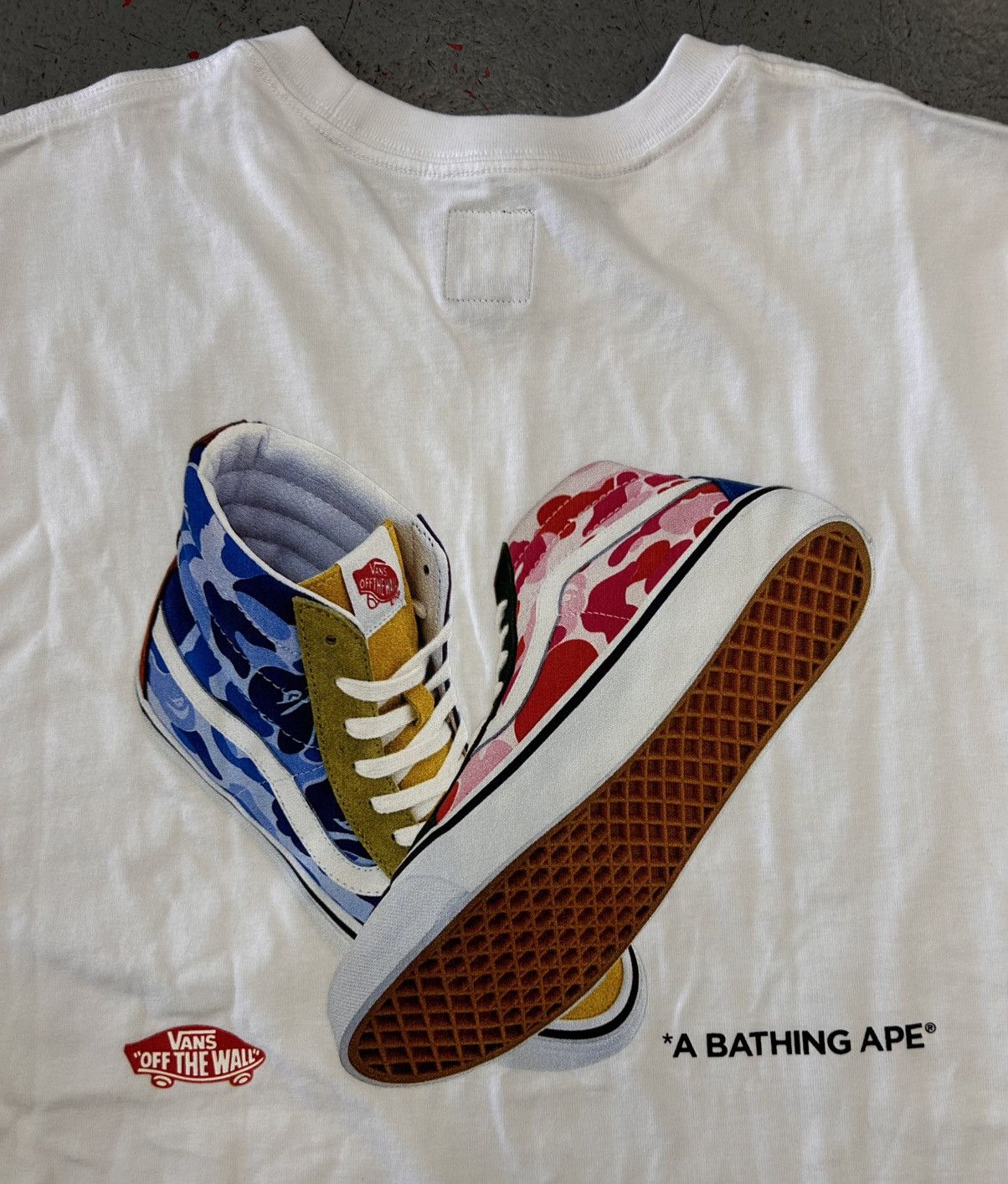 Bape x Vans Sk8 Hi T Shirt Size XL NEW