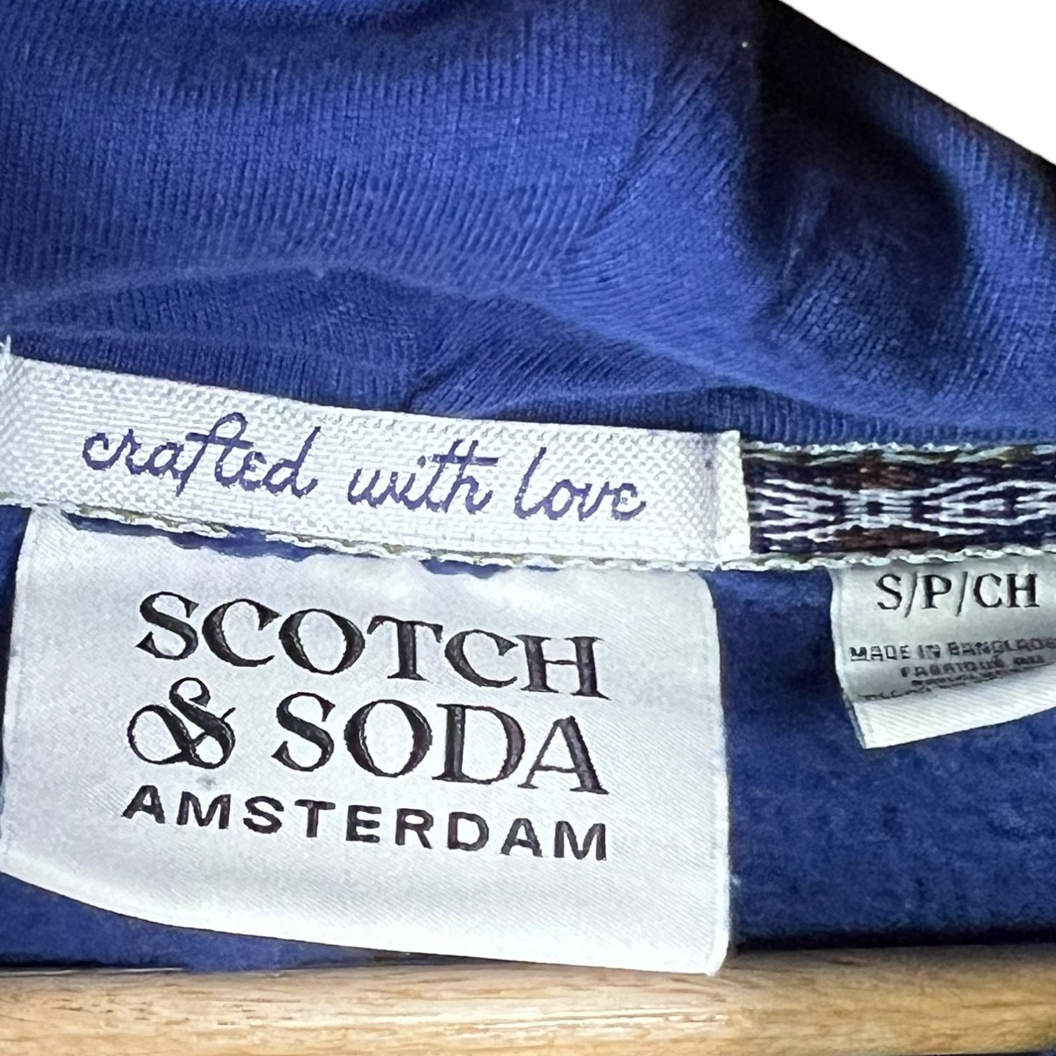 Scotch & Soda Scotch & Soda Mens S Hoodie Sweatshirt Embroidered Blue EX Size US S / EU 44-46 / 1 - 4 Thumbnail